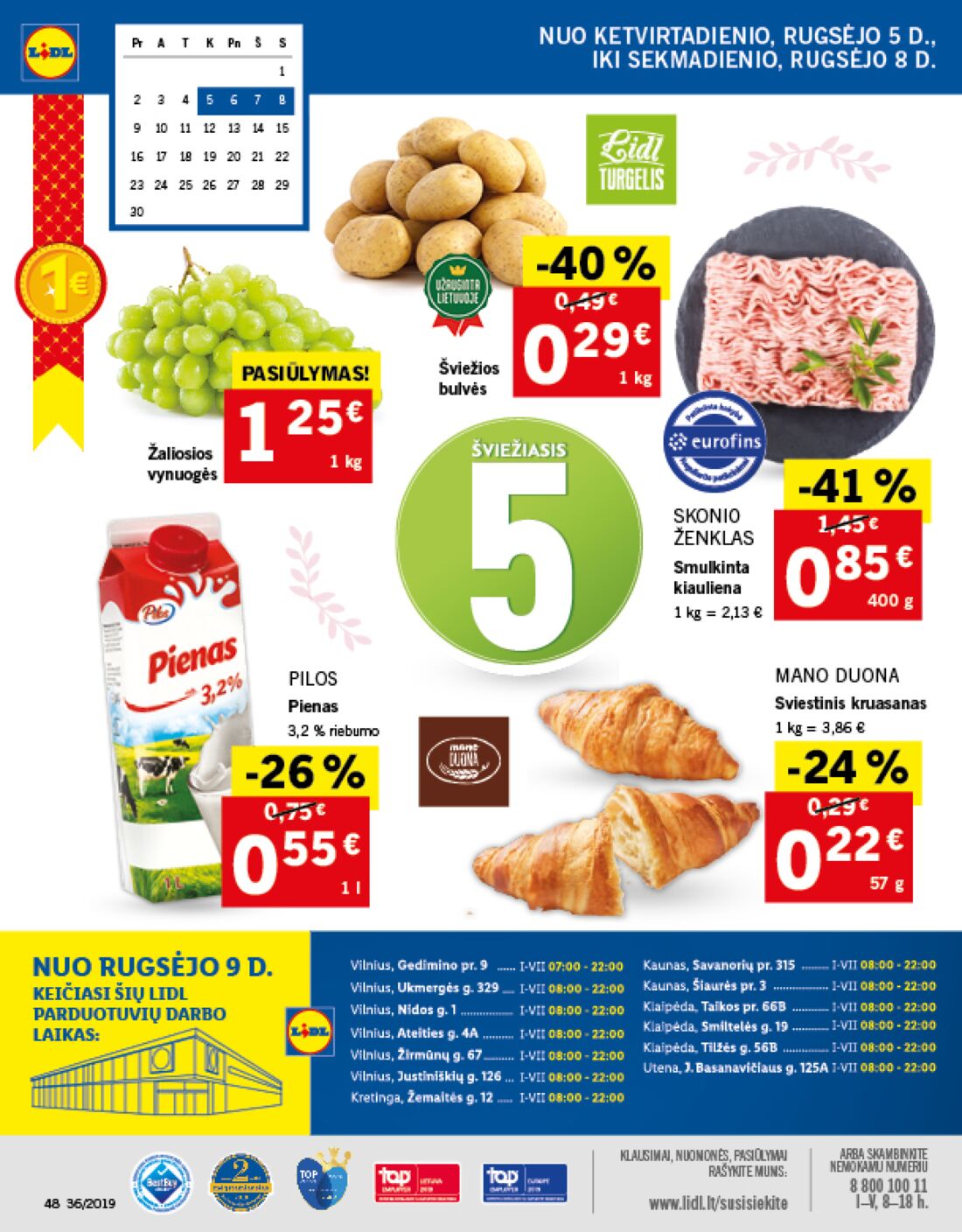 Lidl savaitinis leidinys akcijos nuo 
  2019-09-02 iki 
  2019-09-08 | Leidinukas.lt puslapis 48