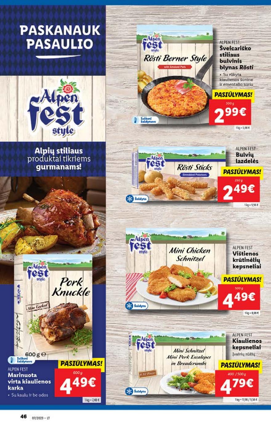 Lidl pasiūlymai akcijos nuo 
  2023-02-13 iki 
  2023-02-19 | Leidinukas.lt puslapis 46