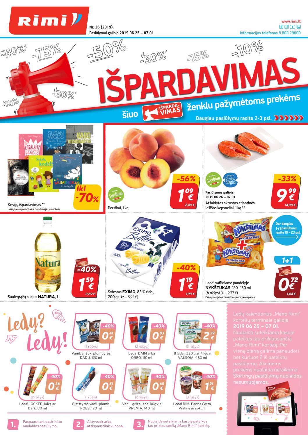 Rimi savaitinis leidinys akcijos nuo 
  2019-06-25 iki 
  2019-07-01 | Leidinukas.lt puslapis 1