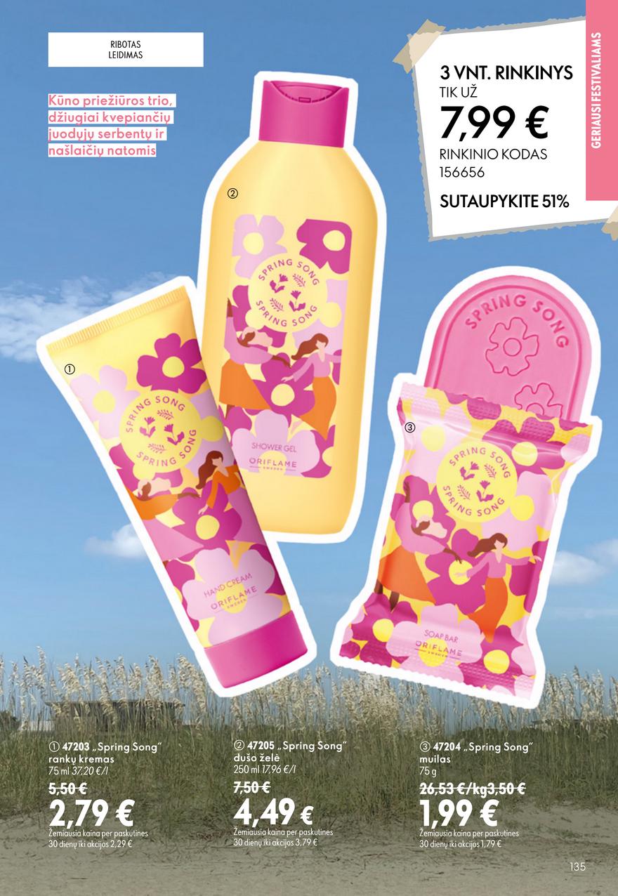 Oriflame katalogas akcijos nuo 
  2026-07-15 iki 
  2026-08-04 | Leidinukas.lt puslapis 135