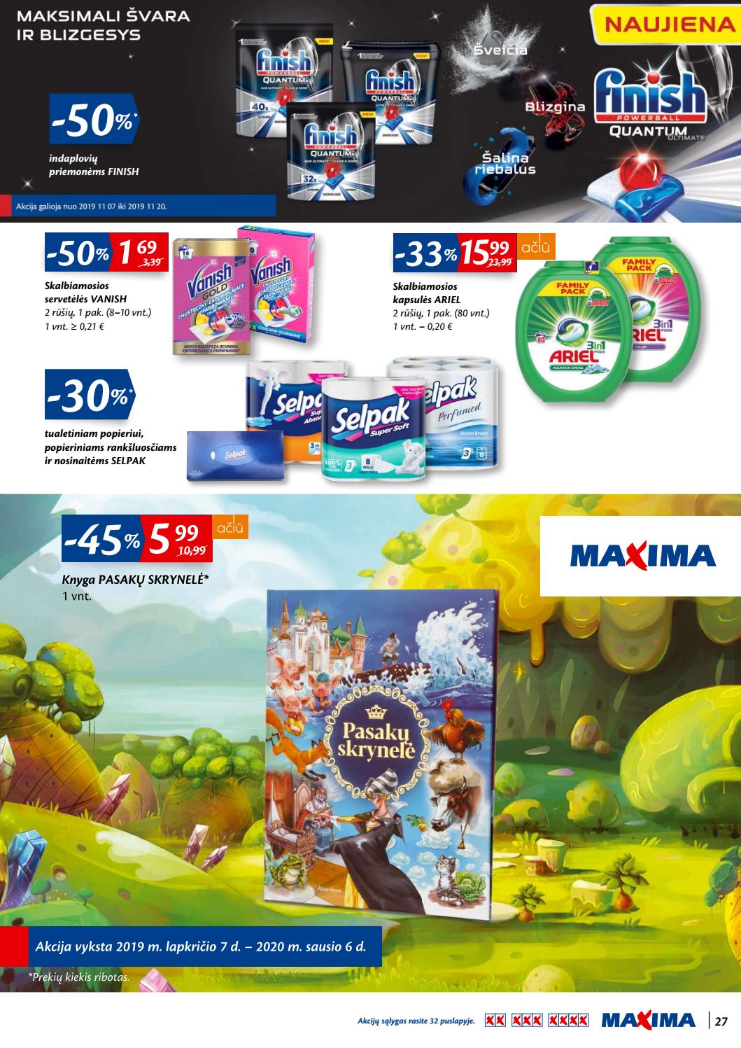 Maxima kaininis leidinys akcijos nuo 
  2019-11-07 iki 
  2019-11-20 | Leidinukas.lt puslapis 27
