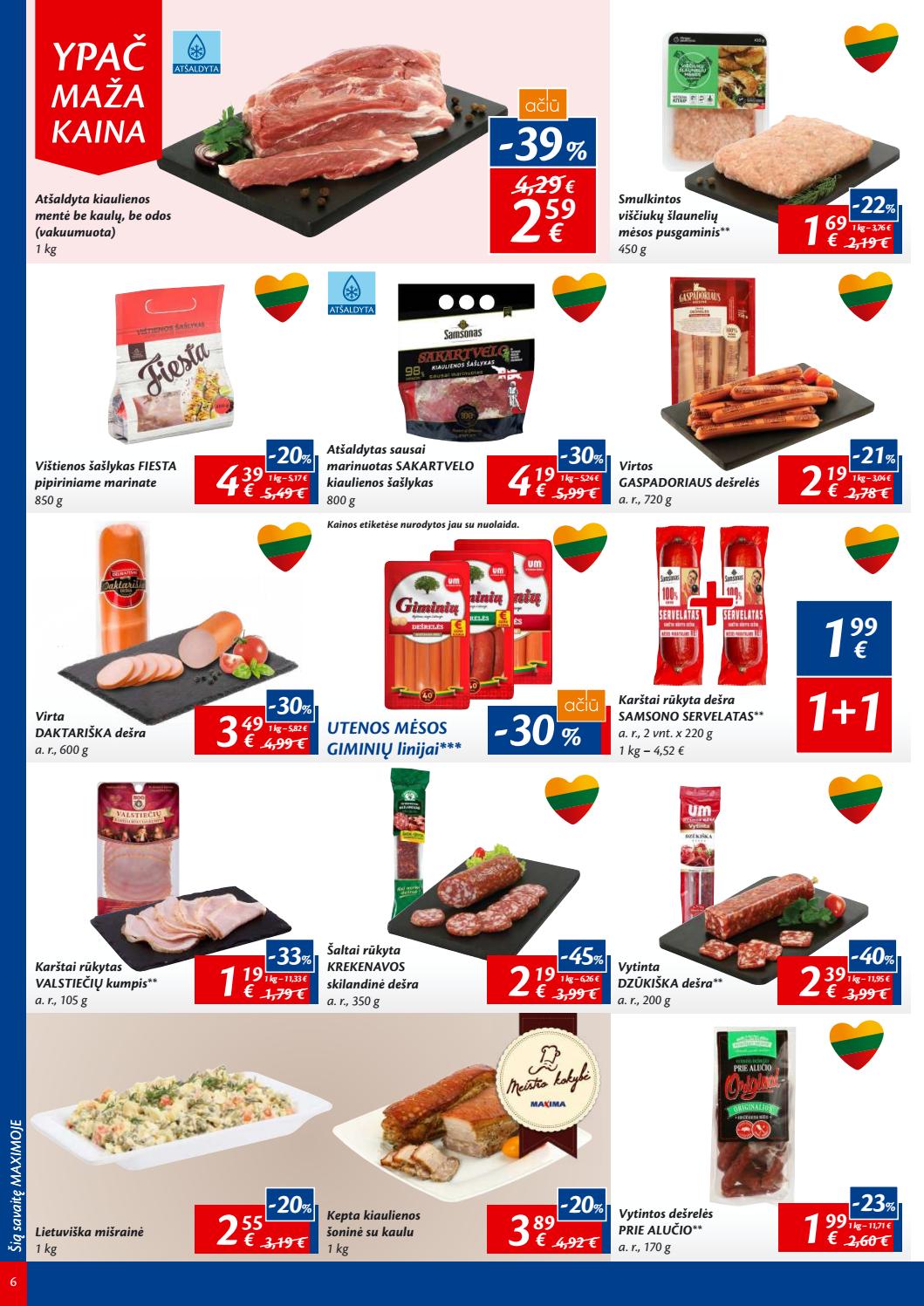 Maxima kaininis leidinys akcijos nuo 
  2019-08-27 iki 
  2019-09-02 | Leidinukas.lt puslapis 6