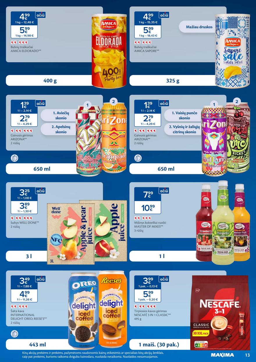 Maxima leidinukas akcijos nuo 
  2025-07-01 iki 
  2025-07-28 | Leidinukas.lt puslapis 13