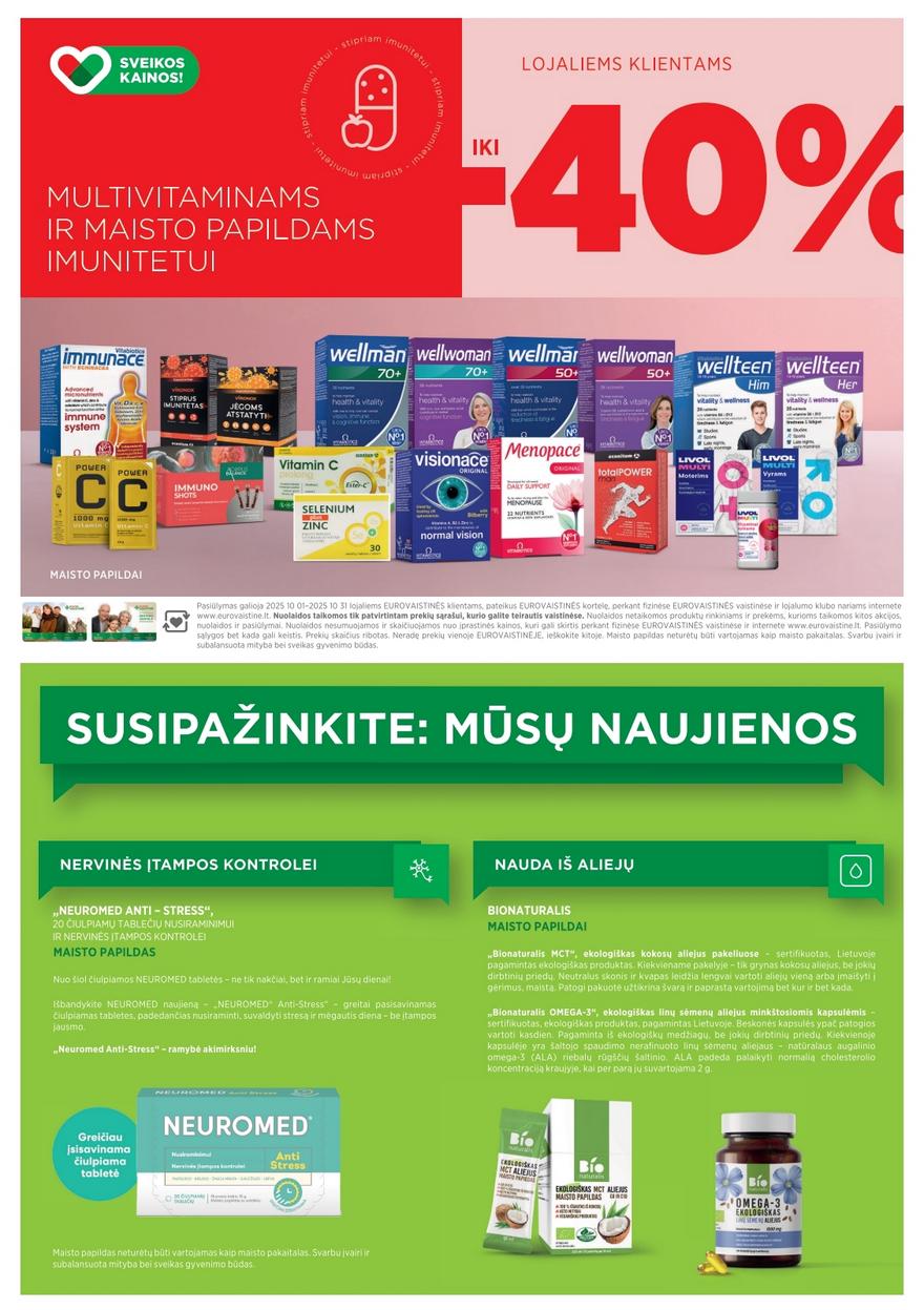 Euro vaistinė katalogas akcijos nuo 
  2025-10-01 iki 
  2025-10-31 | Leidinukas.lt puslapis 3