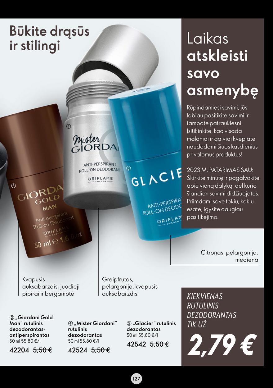 Oriflame katalogas akcijos nuo 
  2022-12-21 iki 
  2023-01-10 | Leidinukas.lt puslapis 127