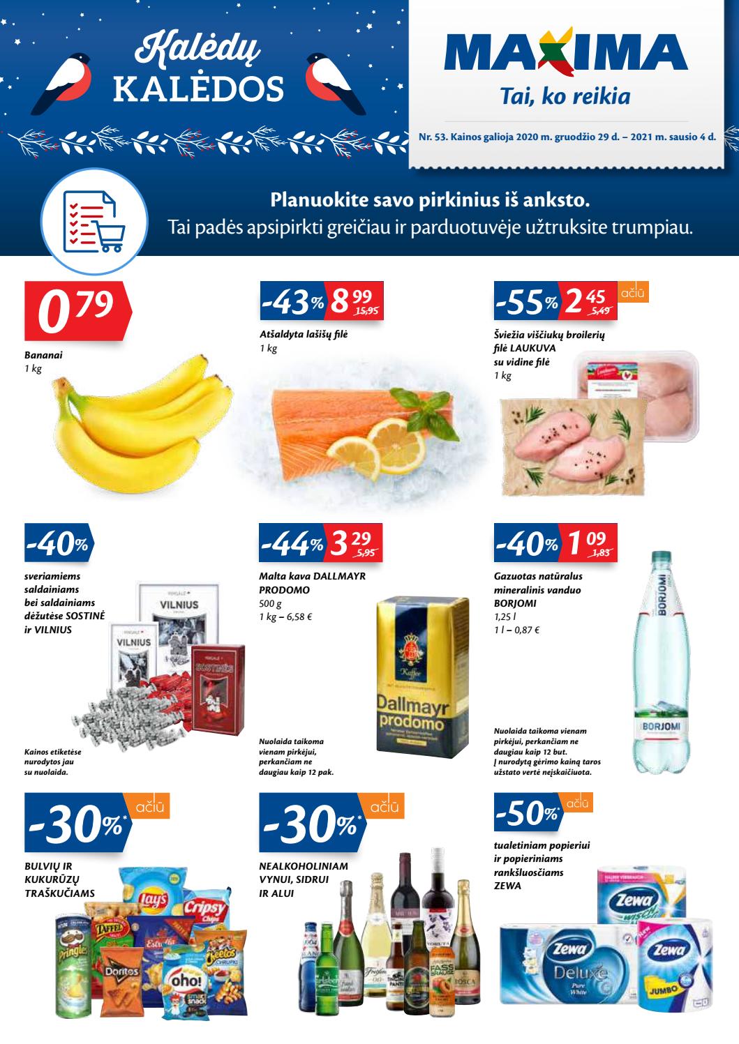 Maxima kaininis leidinys akcijos nuo 
  2020-12-29 iki 
  2021-01-04 | Leidinukas.lt puslapis 1