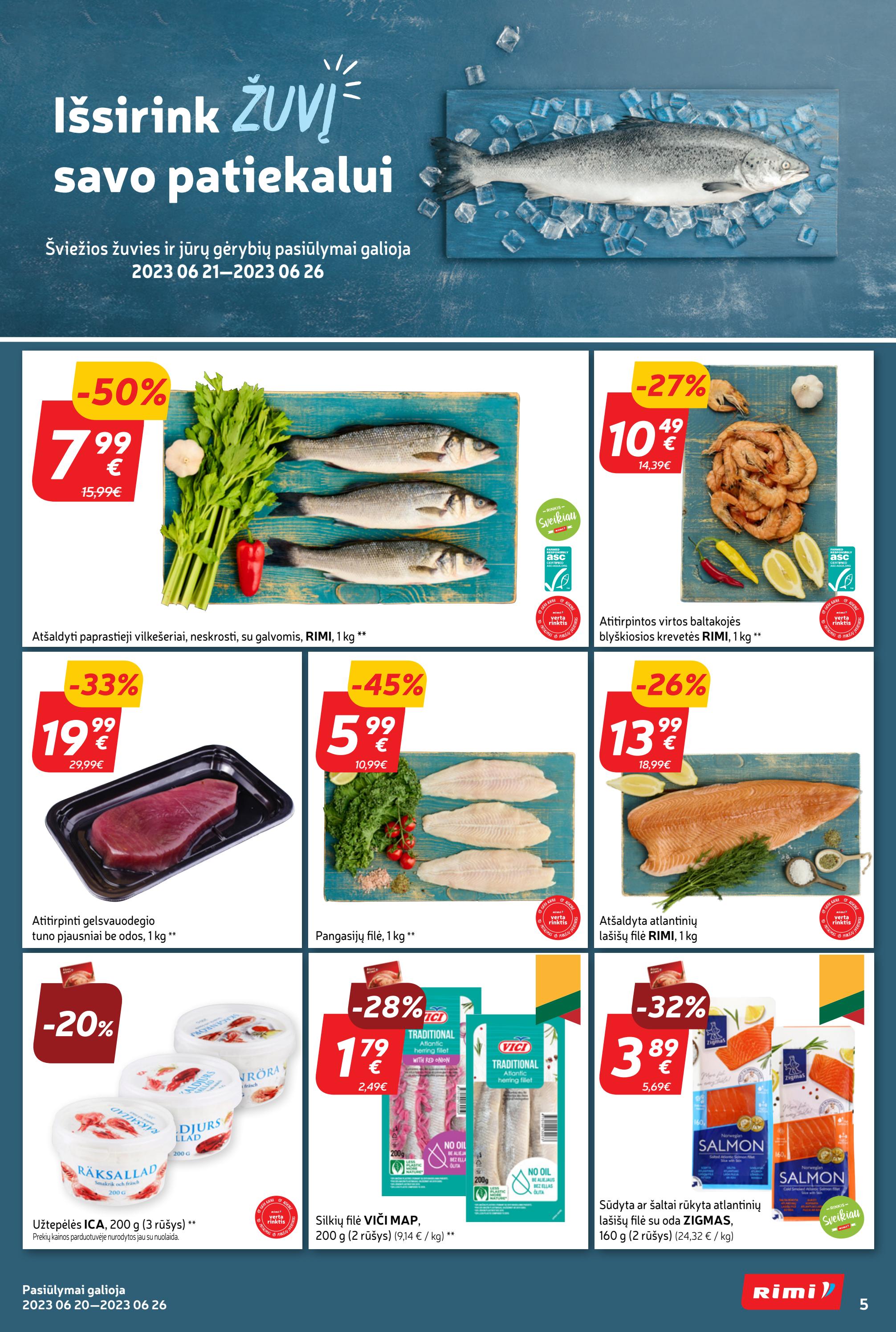 Rimi savaitinis leidinys akcijos nuo 
  2023-06-20 iki 
  2023-06-26 | Leidinukas.lt puslapis 5