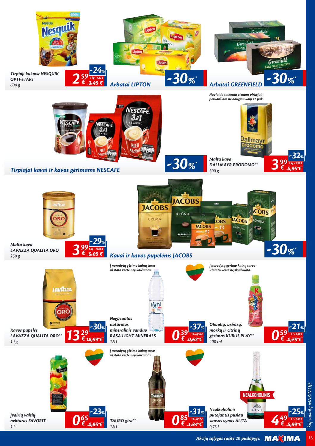 Maxima kaininis leidinys akcijos nuo 
  2019-08-20 iki 
  2019-08-26 | Leidinukas.lt puslapis 13
