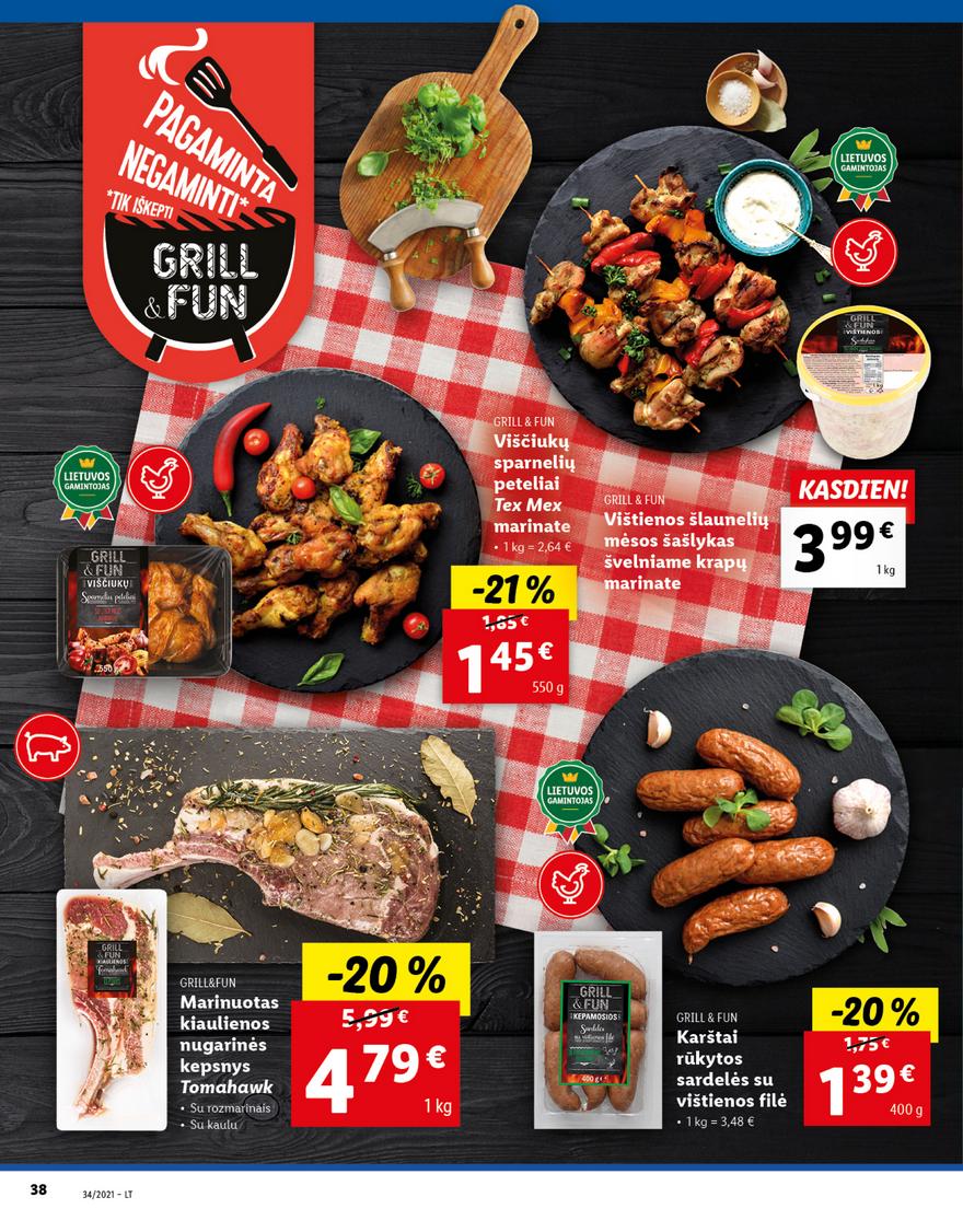 Lidl maisto prekių pasiūlymai akcijos nuo 
  2021-08-23 iki 
  2021-08-29 | Leidinukas.lt puslapis 38