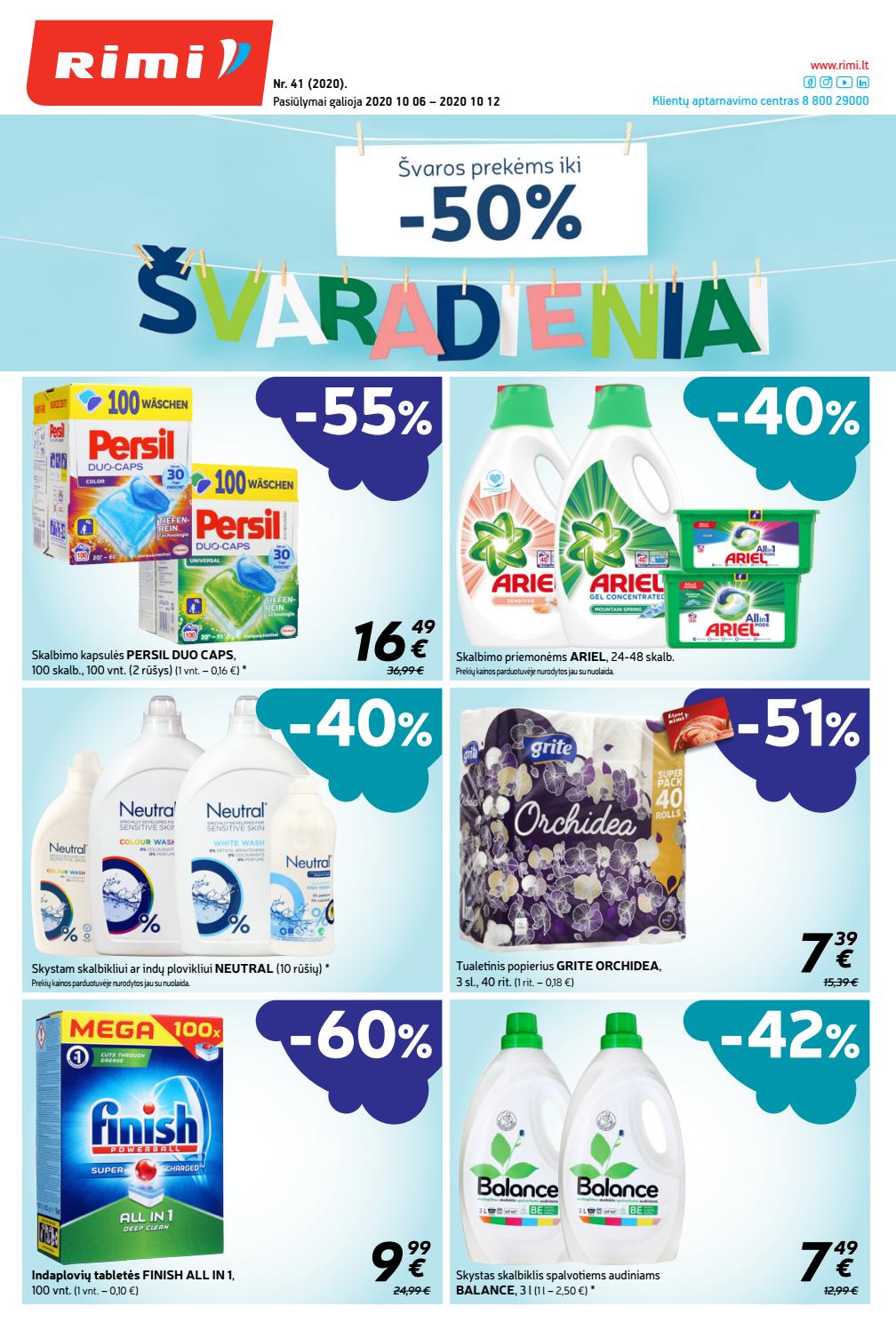 Rimi savaitinis leidinys akcijos nuo 
  2020-10-06 iki 
  2020-10-12 | Leidinukas.lt puslapis 1
