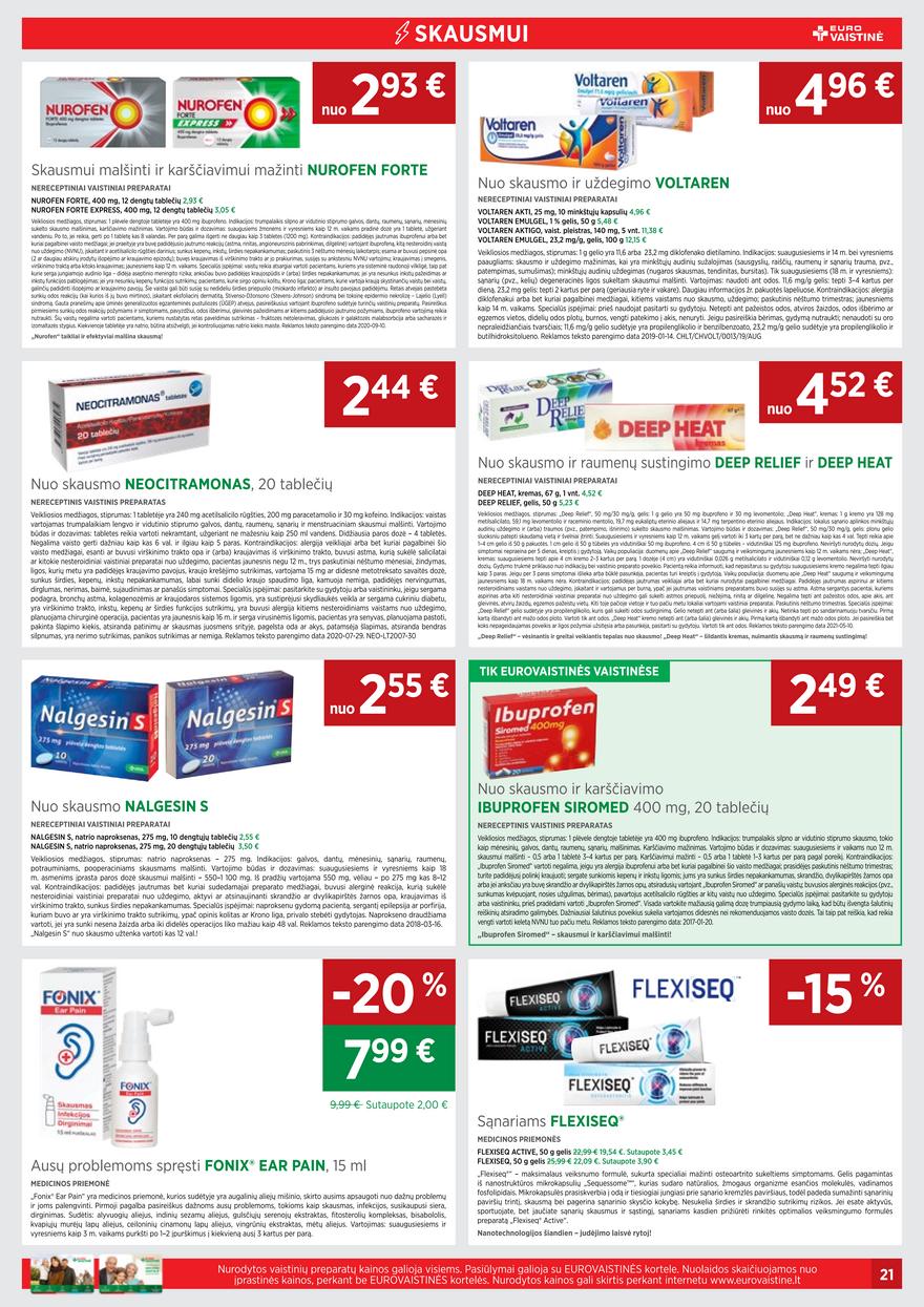 Euro vaistinė leidinys akcijos nuo 
  2021-06-01 iki 
  2021-06-30 | Leidinukas.lt puslapis 21