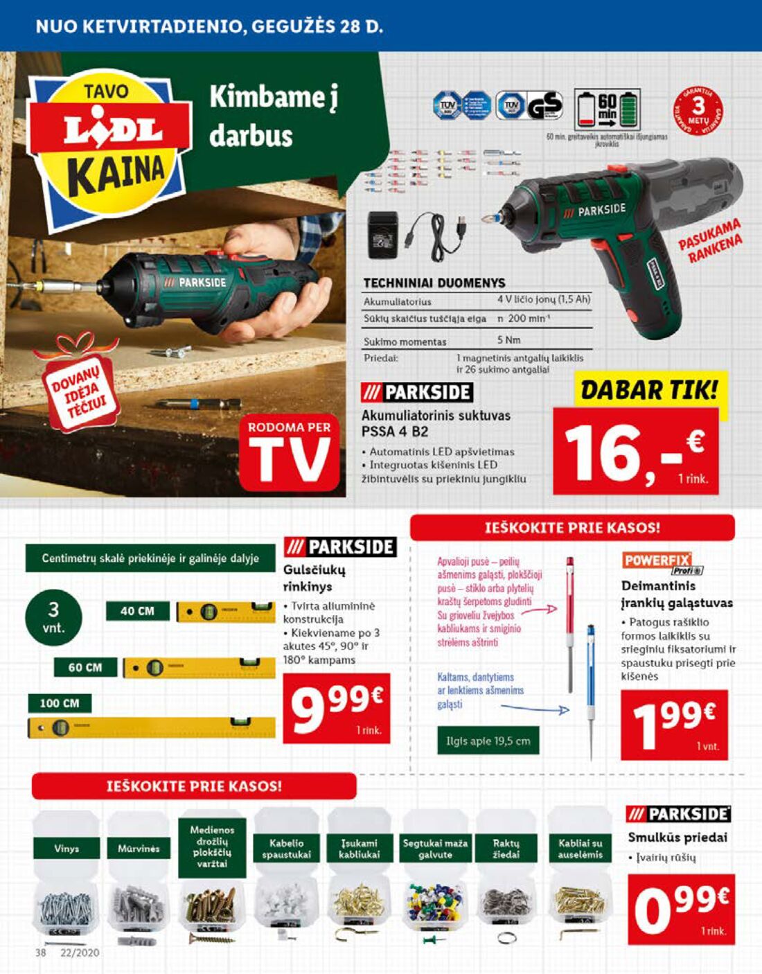 Lidl savaitinis leidinys akcijos nuo 
  2020-05-25 iki 
  2020-05-31 | Leidinukas.lt puslapis 38