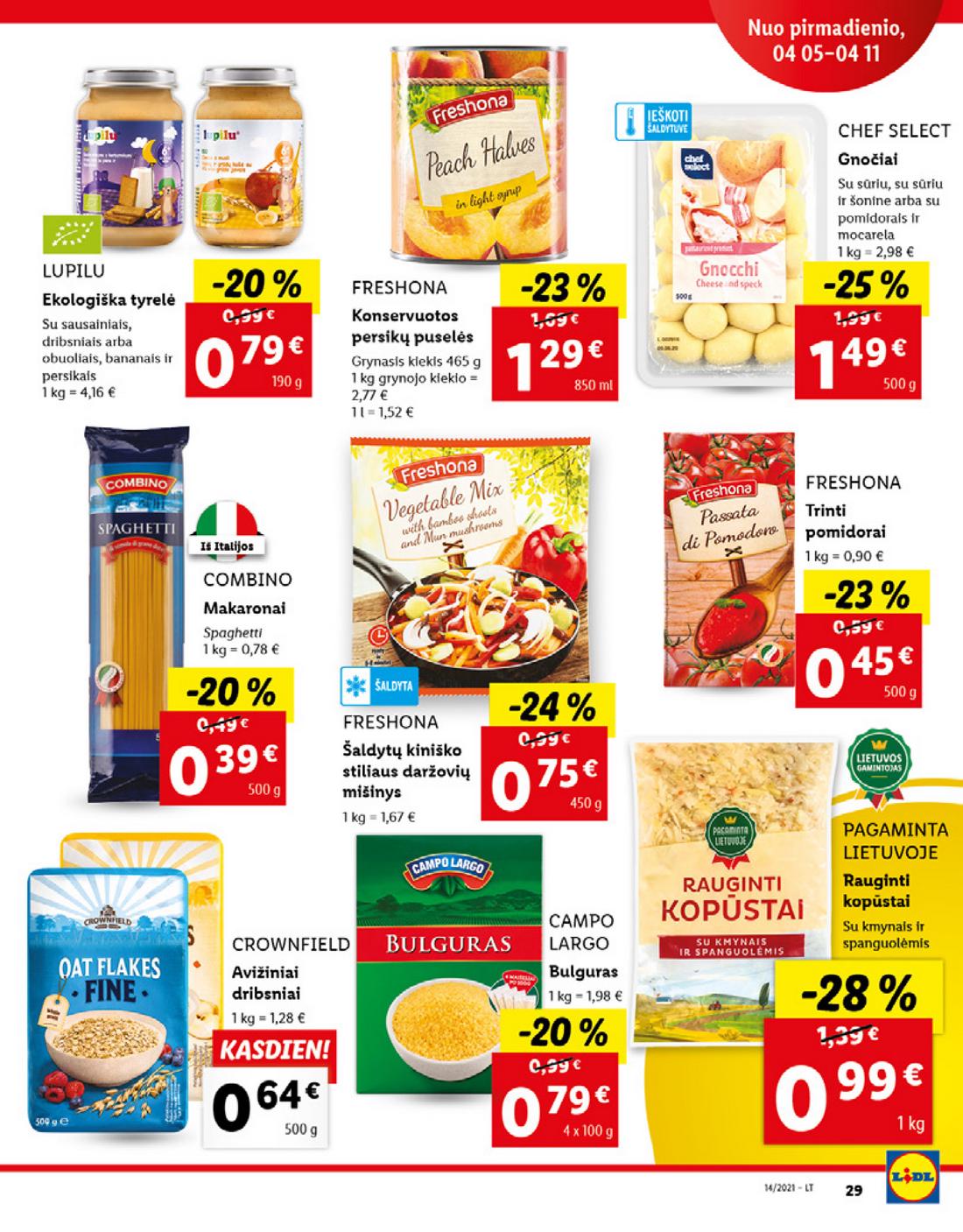 Lidl maisto prekių pasiūlymai akcijos nuo 
  2021-04-05 iki 
  2021-04-11 | Leidinukas.lt puslapis 29