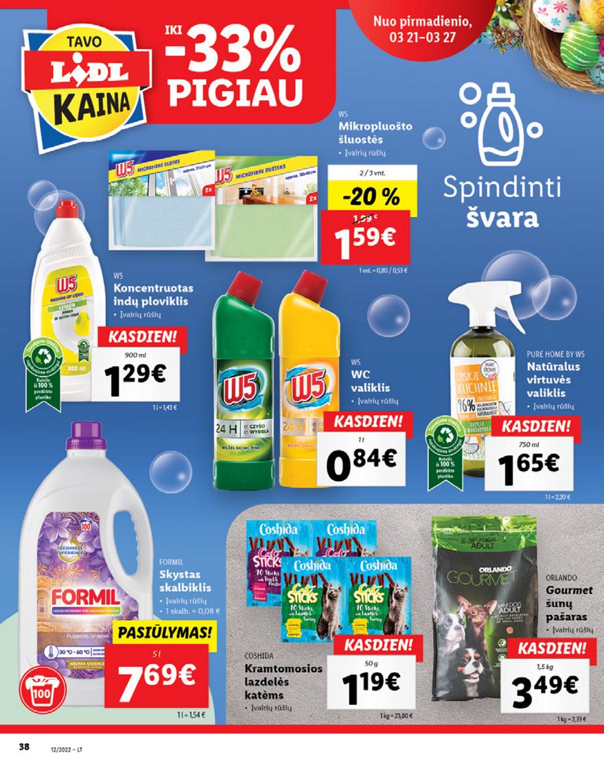 Lidl maisto prekių pasiūlymai akcijos nuo 
  2022-03-21 iki 
  2022-03-27 | Leidinukas.lt puslapis 38