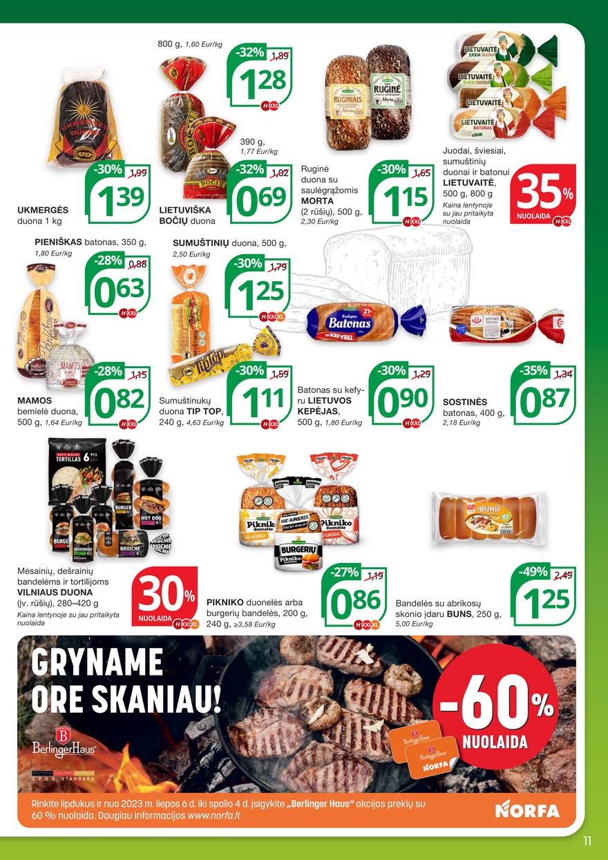 Norfos kaininis leidinys akcijos nuo 
  2023-09-07 iki 
  2023-09-20 | Leidinukas.lt puslapis 11