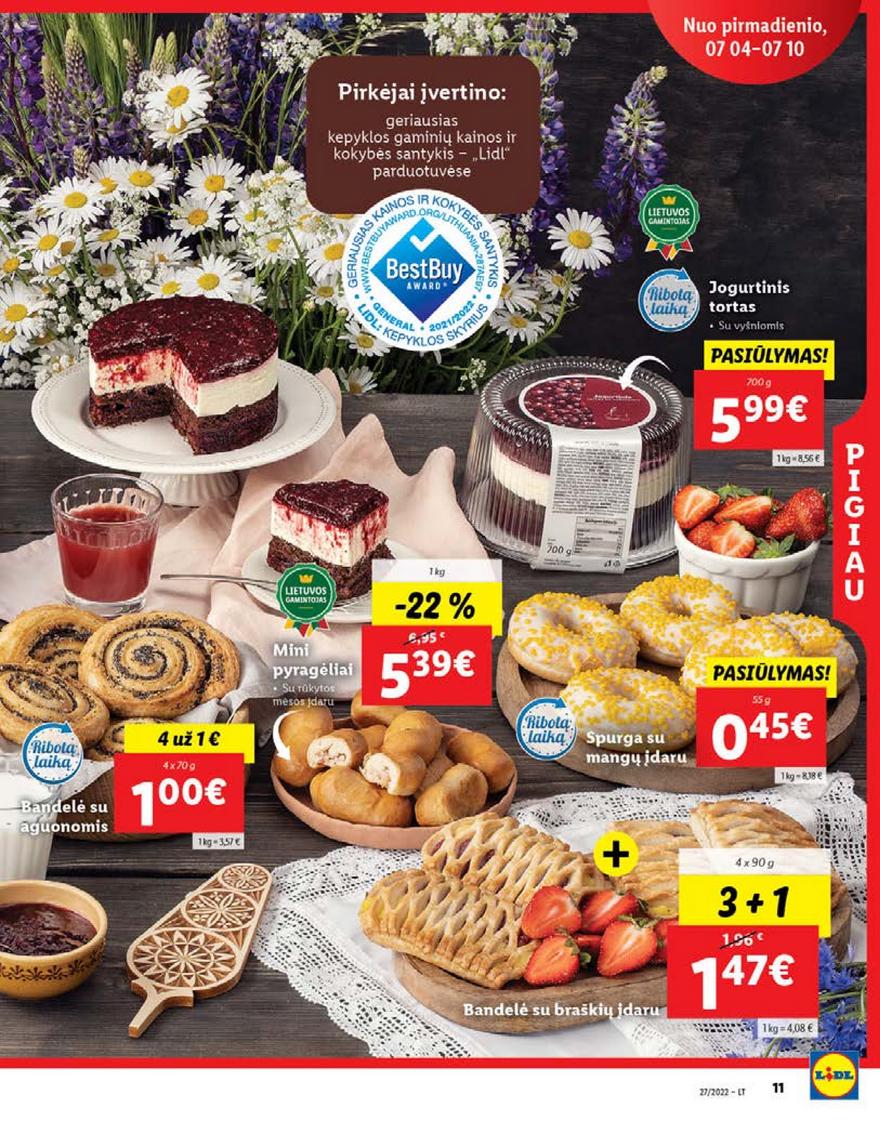 Lidl maisto prekių pasiūlymai akcijos nuo 
  2022-07-04 iki 
  2022-07-10 | Leidinukas.lt puslapis 11
