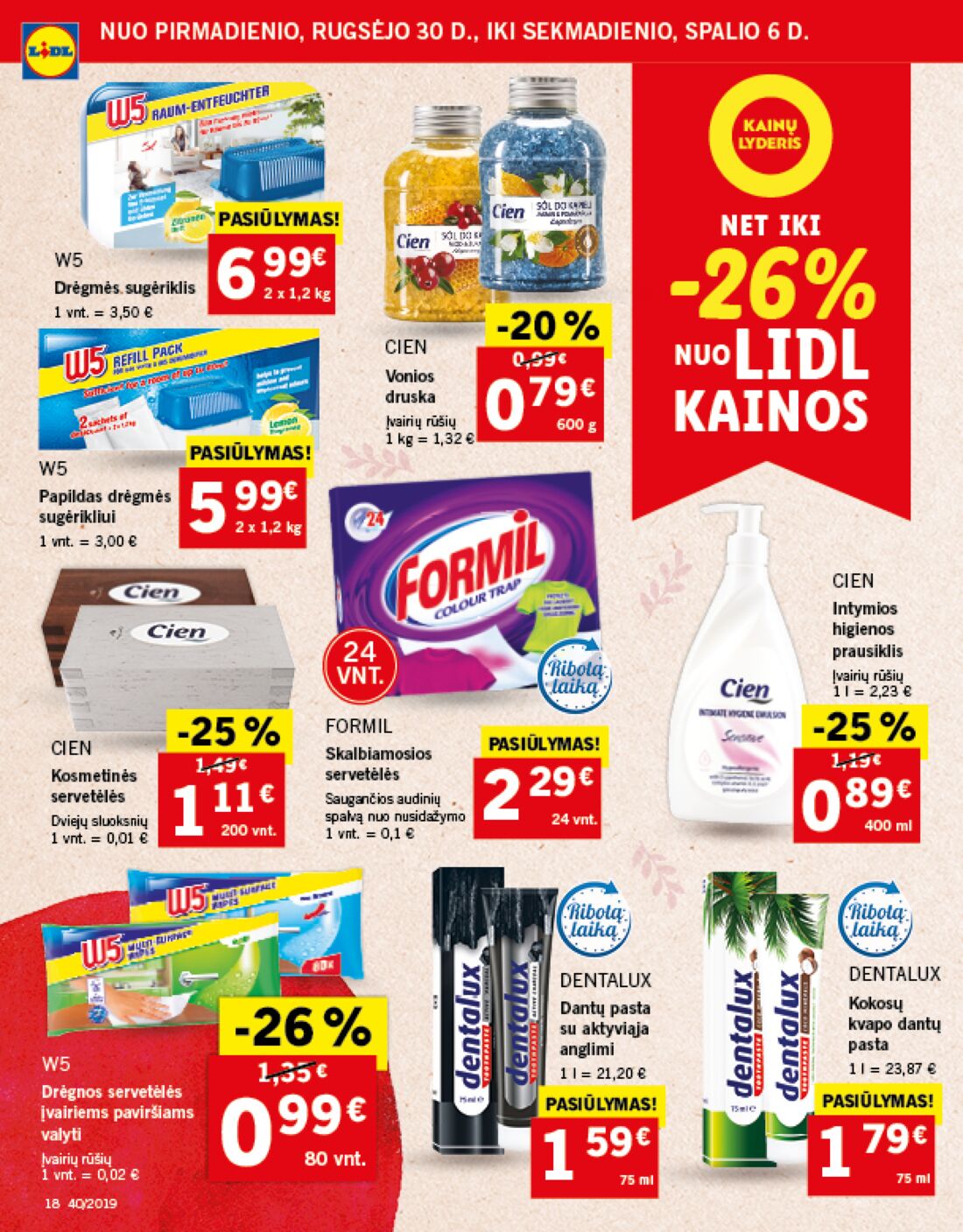 Lidl savaitinis leidinys akcijos nuo 
  2019-09-30 iki 
  2019-10-06 | Leidinukas.lt puslapis 18