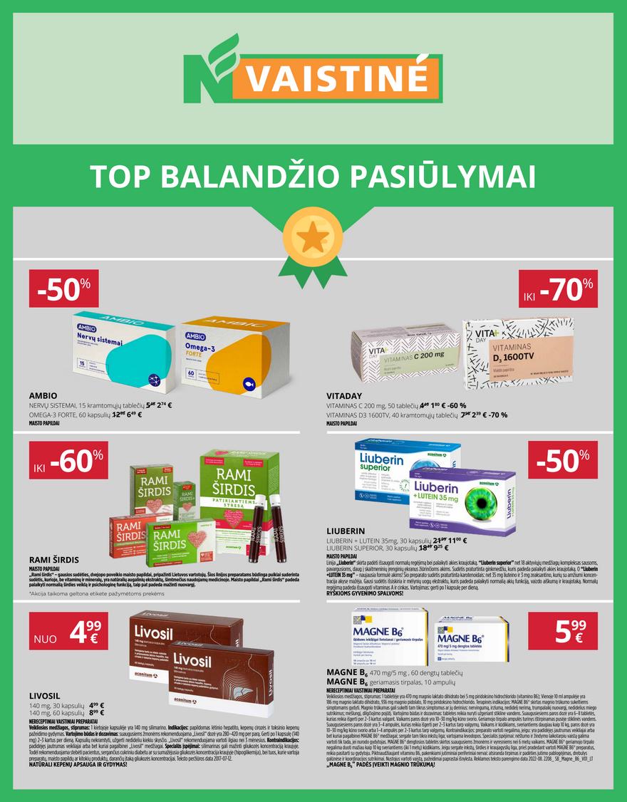Norfos vaistinės leidinys akcijos nuo 
  2025-04-01 iki 
  2025-04-30 | Leidinukas.lt puslapis 1