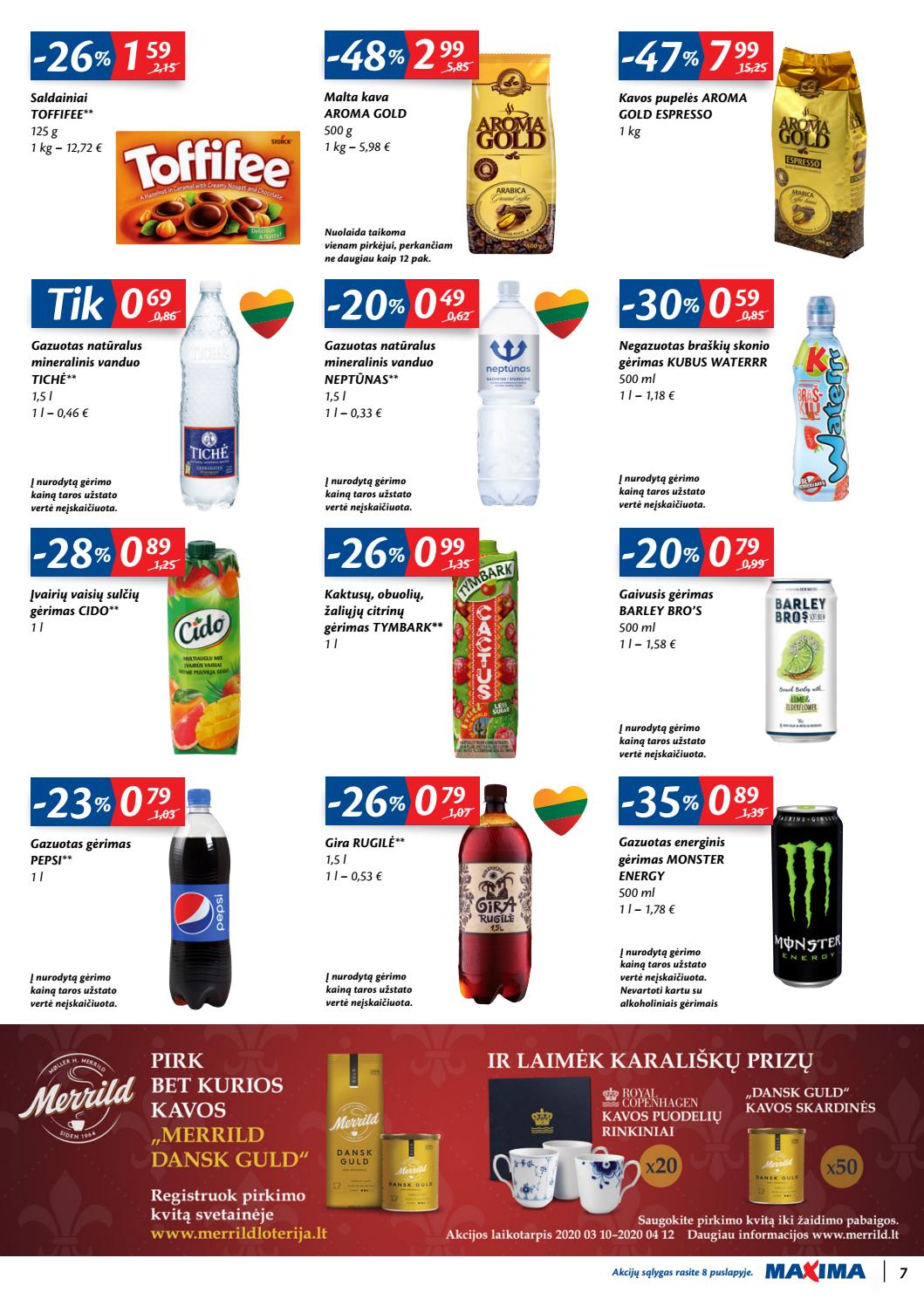 Maxima kaininis leidinys akcijos nuo 
  2020-03-24 iki 
  2020-03-30 | Leidinukas.lt puslapis 7