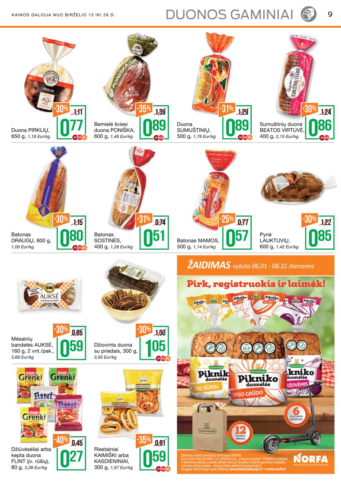 Norfa kaininis leidinys akcijos nuo 
  2019-06-13 iki 
  2019-06-26 | Leidinukas.lt puslapis 9