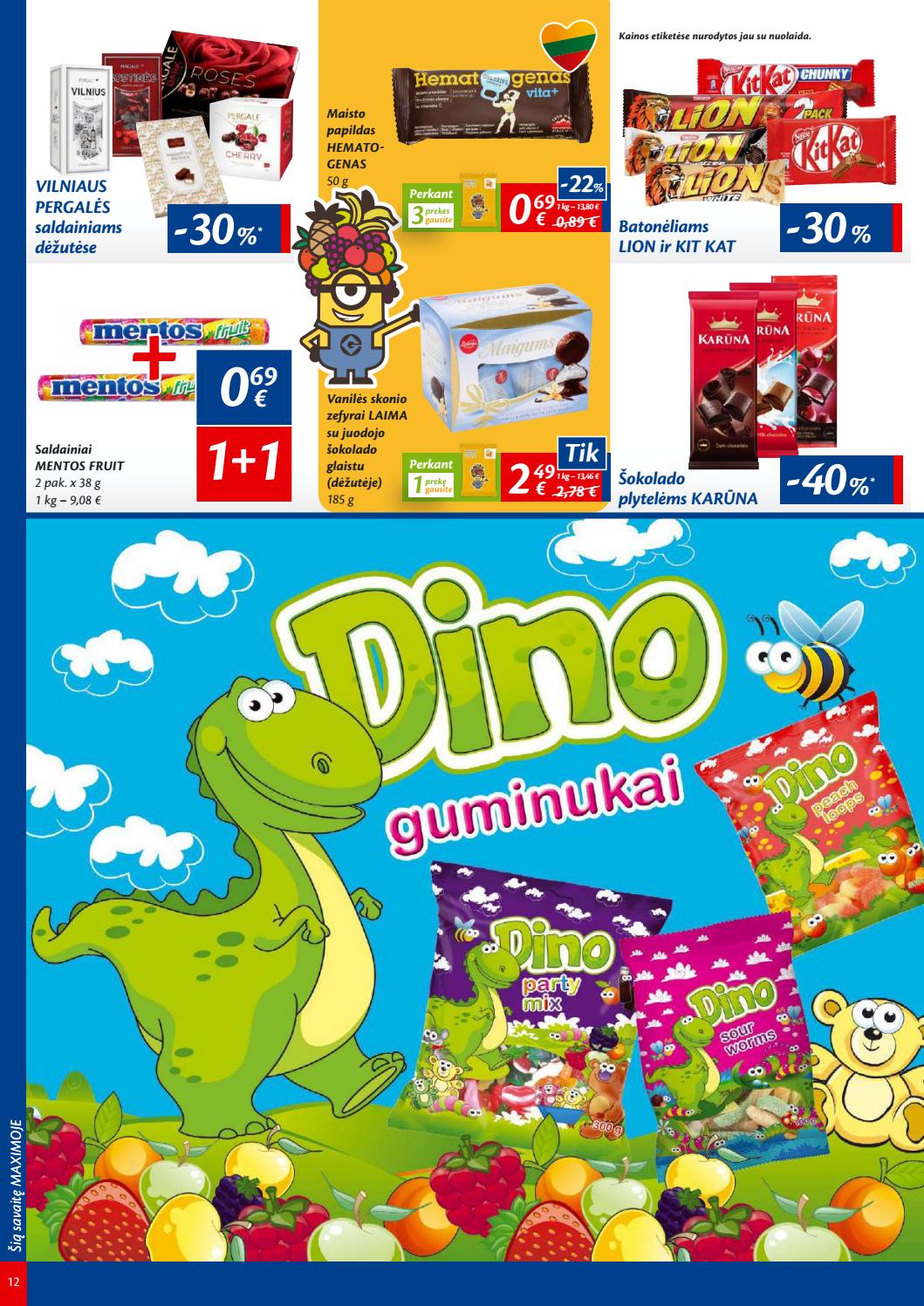 Maxima kaininis leidinys akcijos nuo 
  2019-09-03 iki 
  2019-09-09 | Leidinukas.lt puslapis 12