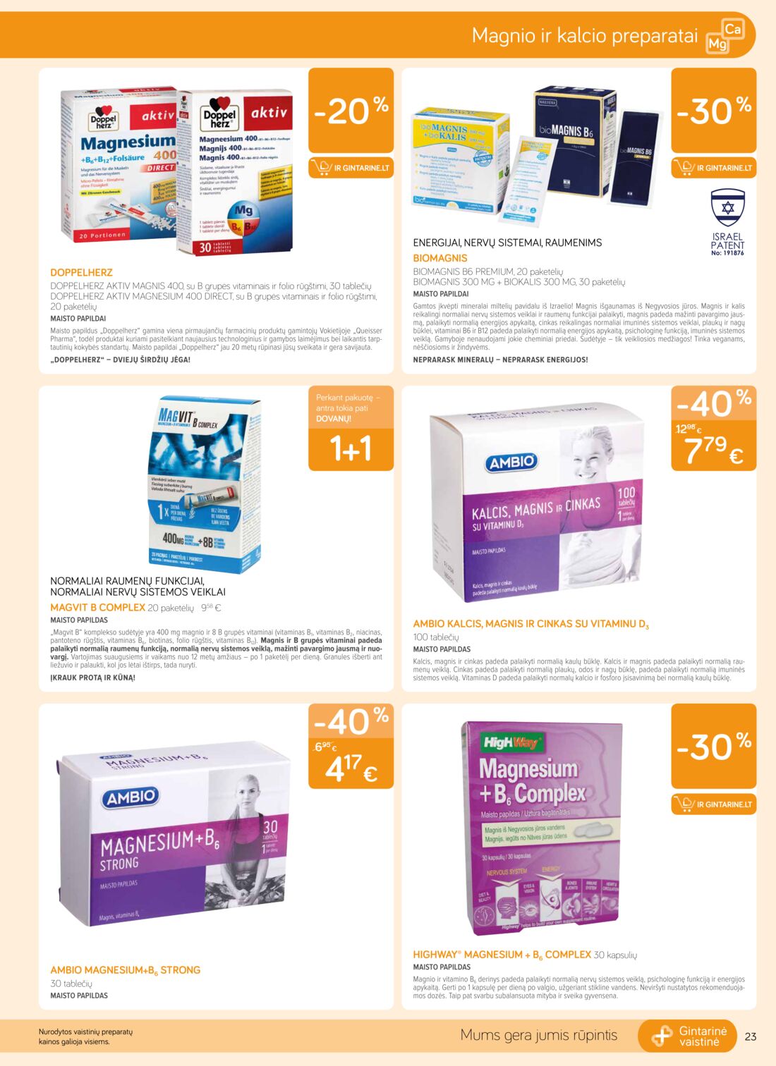 Gintarinė vaistinė leidinys akcijos nuo 
  2019-06-01 iki 
  2019-06-30 | Leidinukas.lt puslapis 23