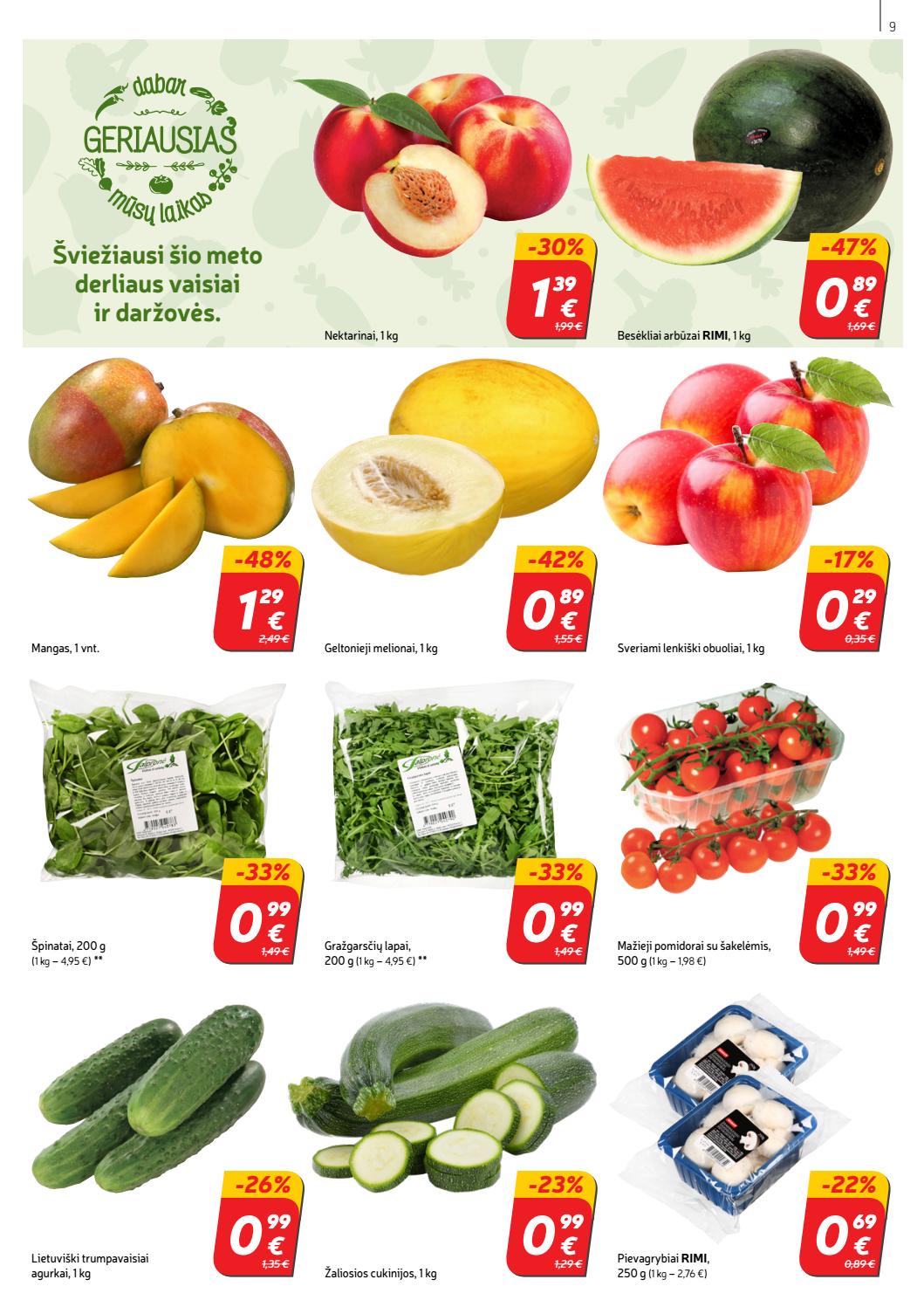 Rimi savaitinis leidinys akcijos nuo 
  2019-07-02 iki 
  2019-07-08 | Leidinukas.lt puslapis 9