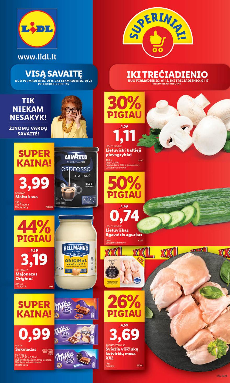 Lidl pasiūlymai akcijos nuo 
  2024-01-15 iki 
  2024-01-21 | Leidinukas.lt puslapis 1