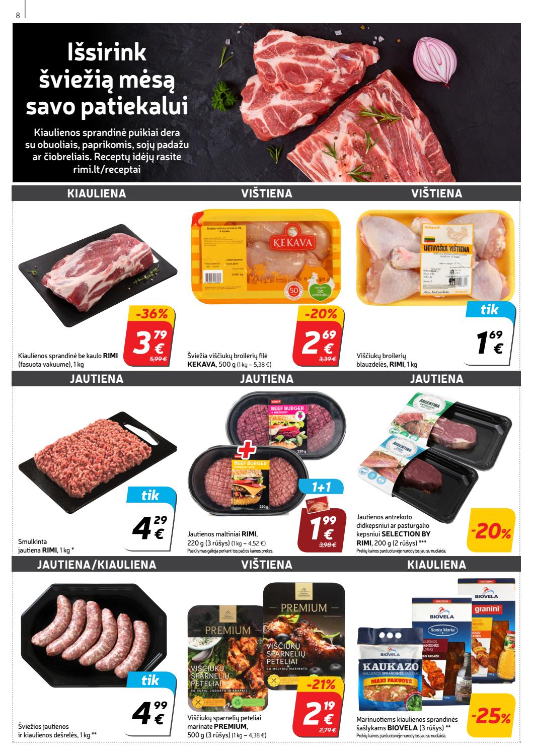 Rimi savaitinis leidinys akcijos nuo 
  2019-08-13 iki 
  2019-08-19 | Leidinukas.lt puslapis 8