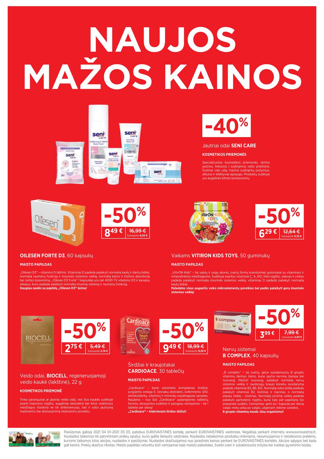 Euro vaistinė leidinys. akcijos nuo 
  2021-04-01 iki 
  2021-04-30 | Leidinukas.lt puslapis 2