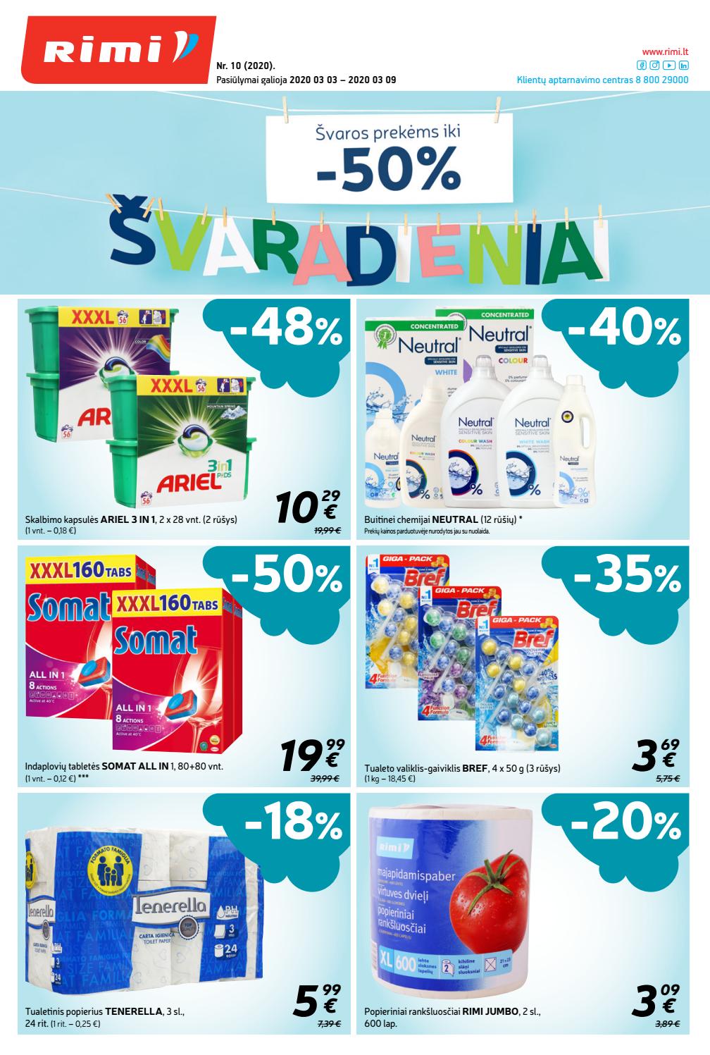 Rimi savaitinis leidinys akcijos nuo 
  2020-03-03 iki 
  2020-03-09 | Leidinukas.lt puslapis 1