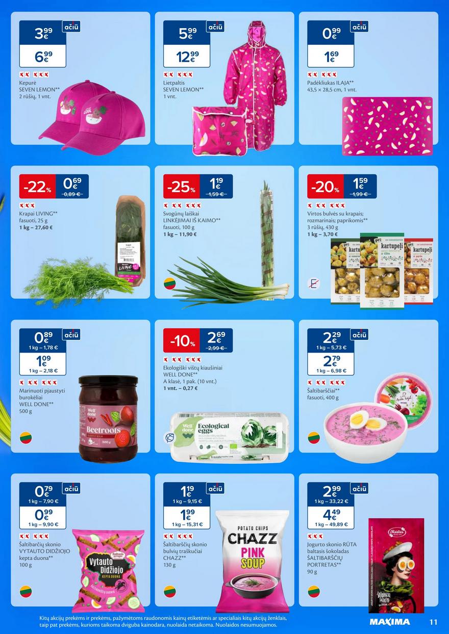 Maxima savaitinis leidinys 19 akcijos nuo 
  2025-05-06 iki 
  2025-05-12 | Leidinukas.lt puslapis 11