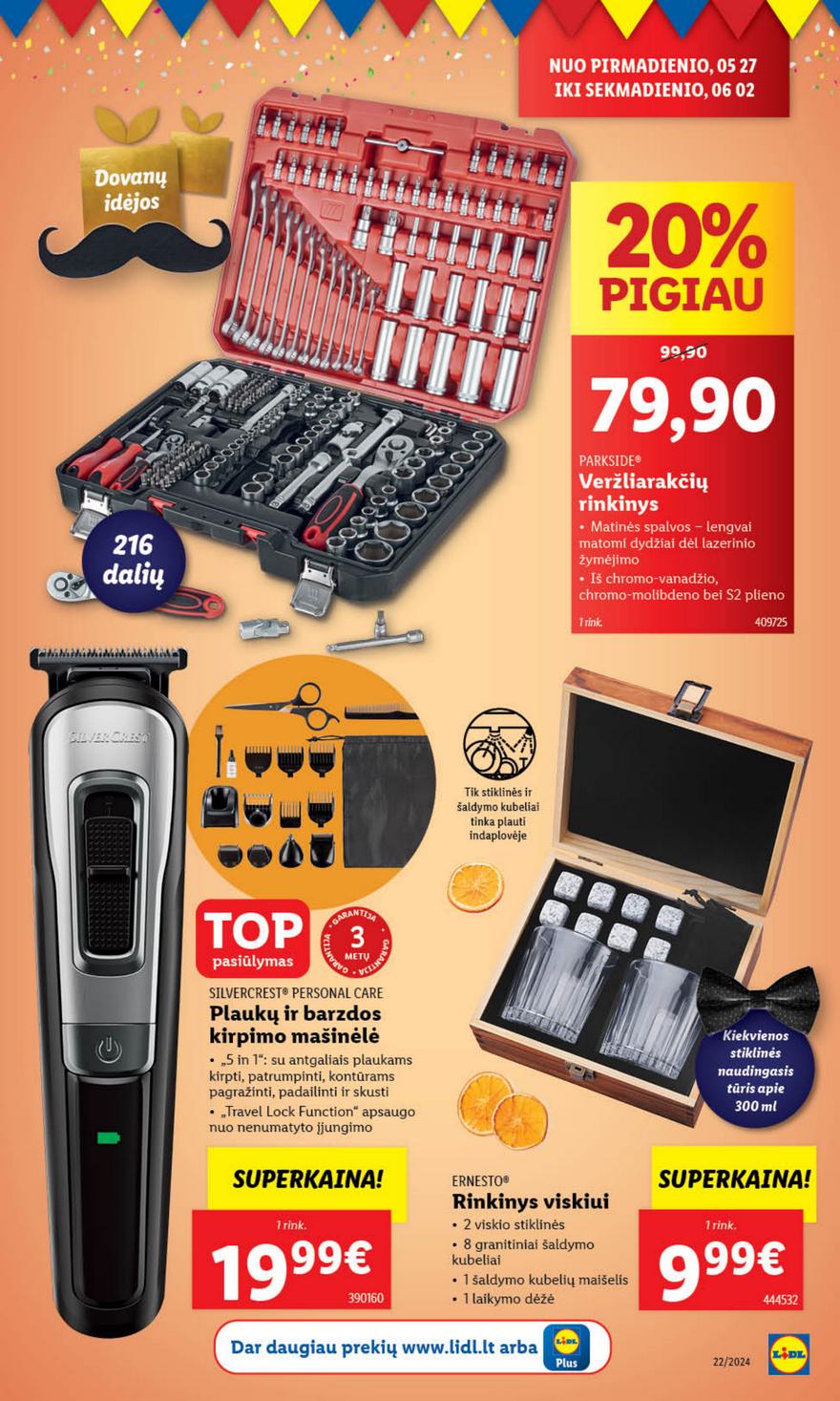 Lidl leidinys akcijos nuo 
  2024-05-27 iki 
  2024-06-02 | Leidinukas.lt puslapis 27