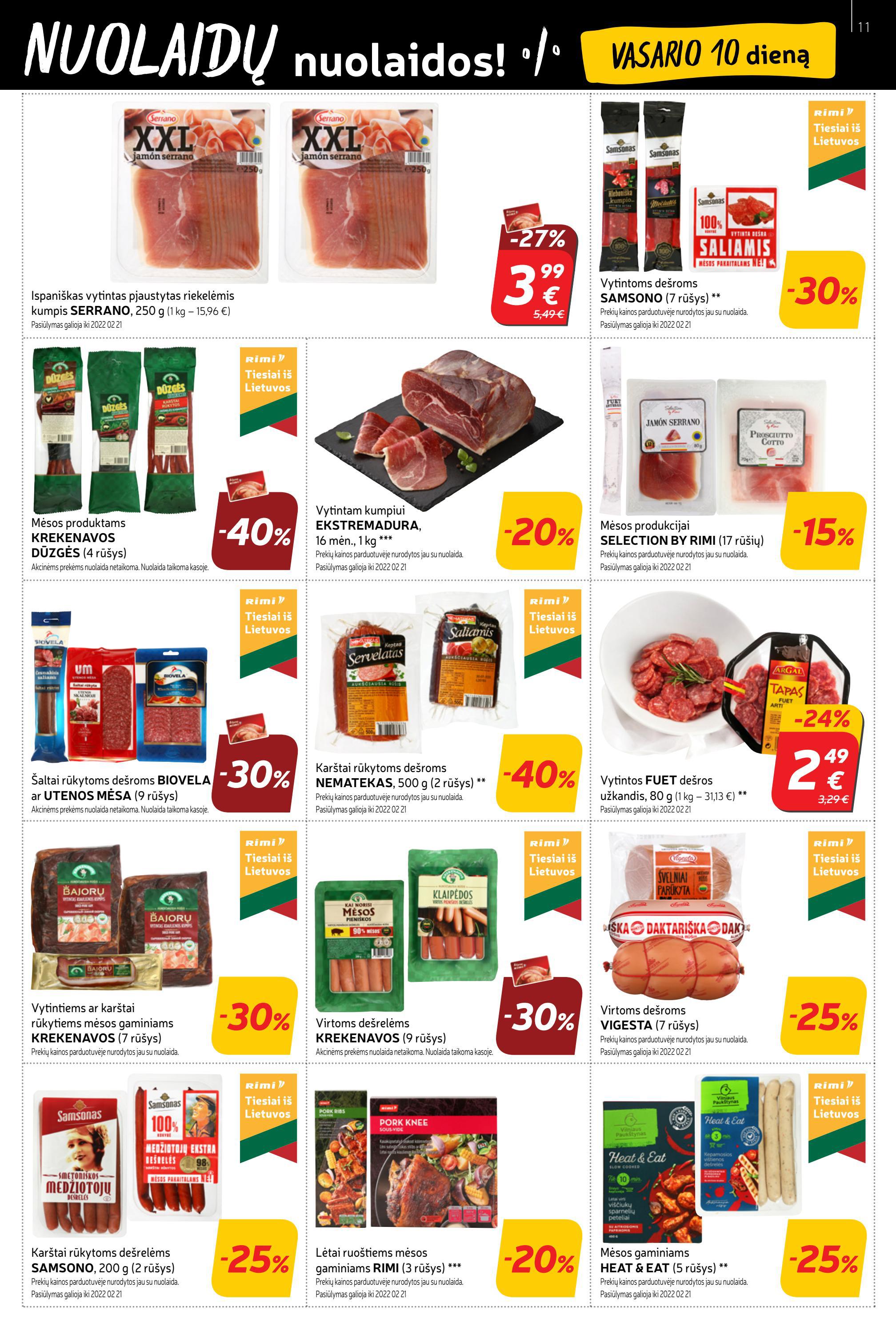 Rimi savaitinis leidinys akcijos nuo 
  2022-02-08 iki 
  2022-02-14 | Leidinukas.lt puslapis 11