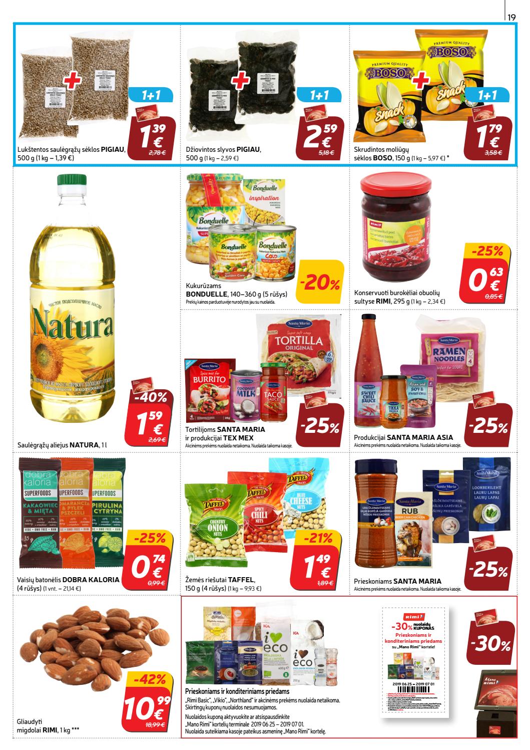 Rimi savaitinis leidinys akcijos nuo 
  2019-06-25 iki 
  2019-07-01 | Leidinukas.lt puslapis 19