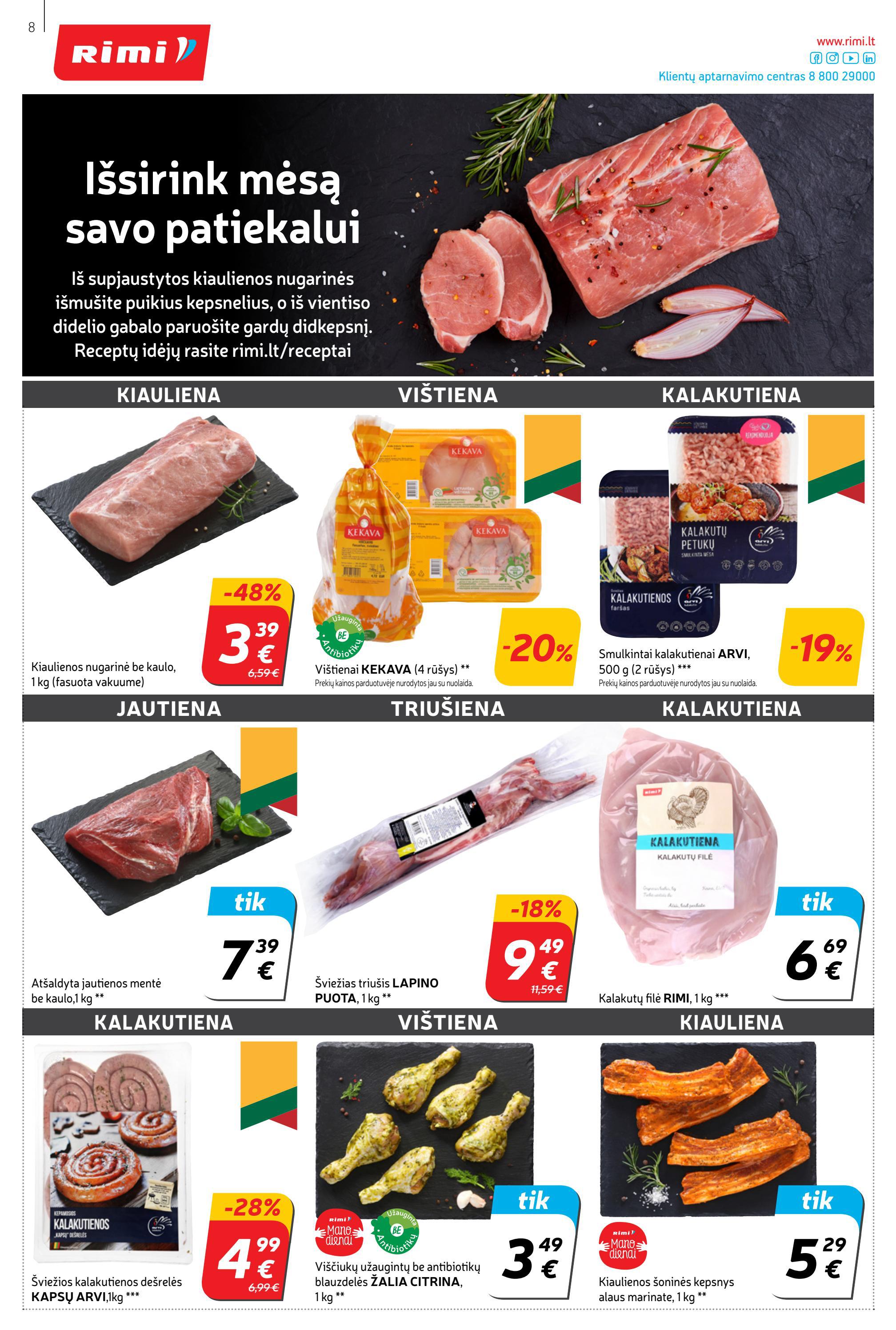 Rimi savaitinis leidinys akcijos nuo 
  2022-03-22 iki 
  2022-03-28 | Leidinukas.lt puslapis 8