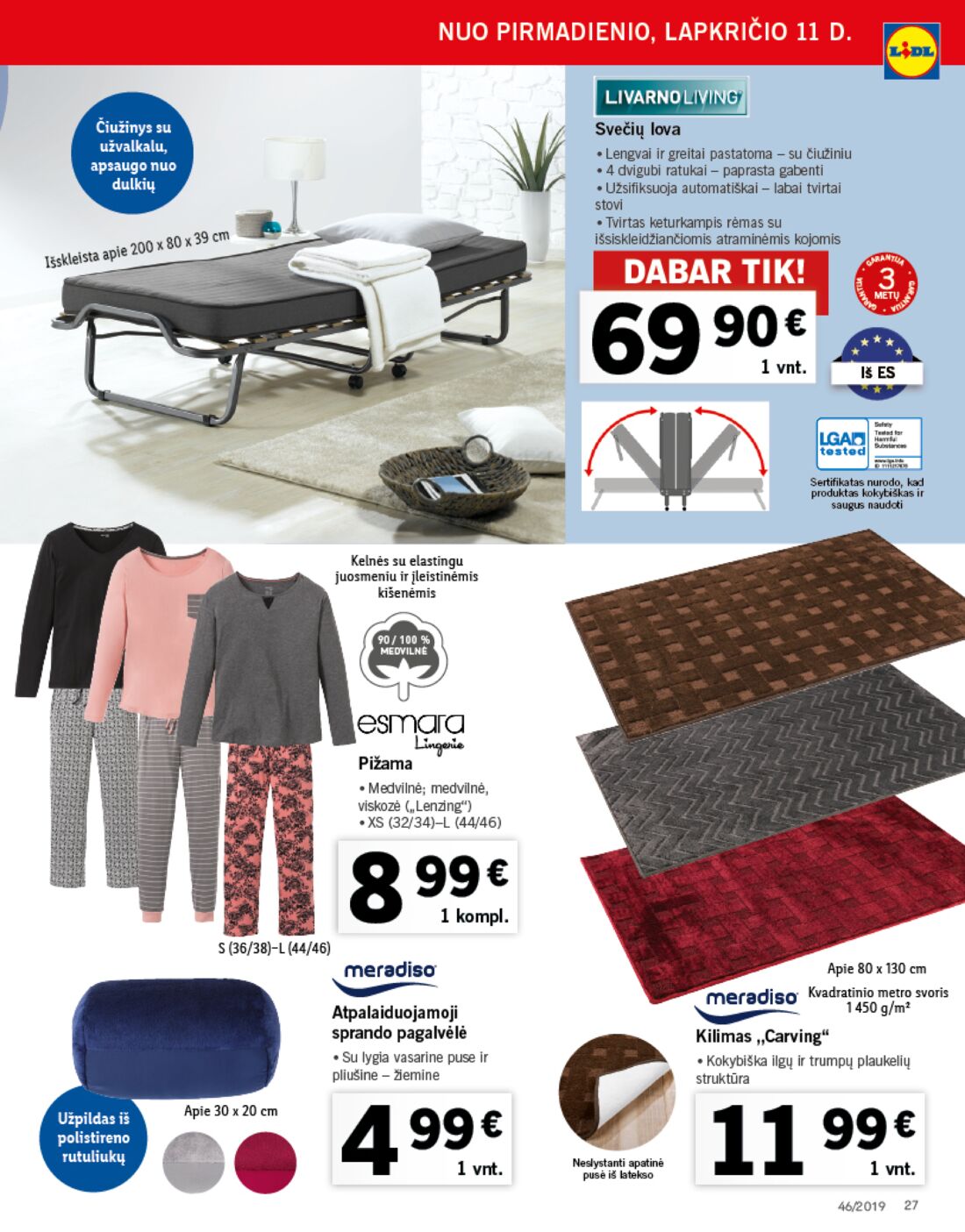Lidl savaitinis leidinys akcijos nuo 
  2019-11-11 iki 
  2019-11-17 | Leidinukas.lt puslapis 27