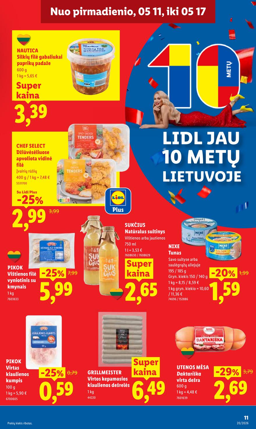 Lidl leidinys akcijos nuo 
  2026-05-11 iki 
  2026-05-17 | Leidinukas.lt puslapis 11