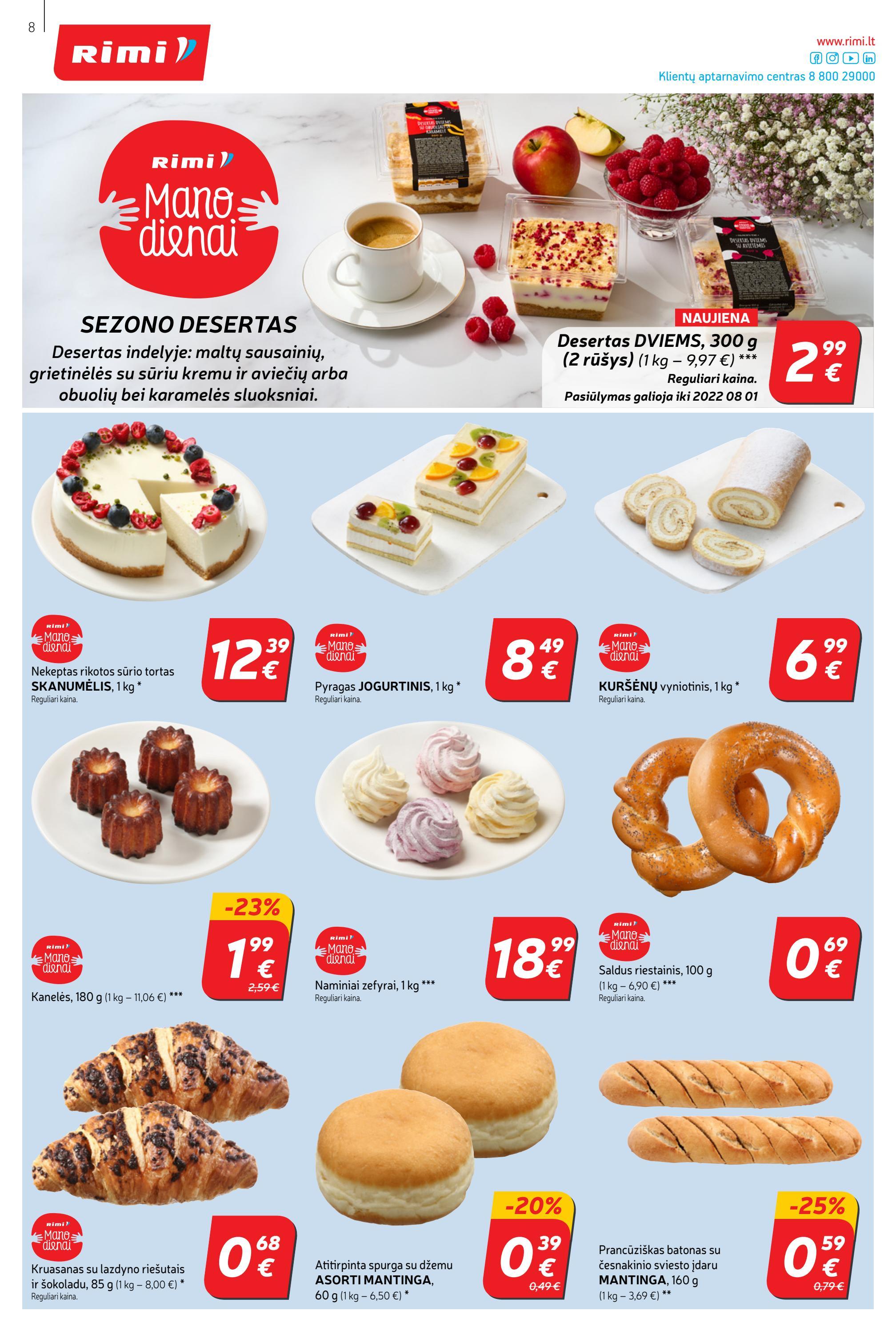 Rimi savaitinis leidinys akcijos nuo 
  2022-07-26 iki 
  2022-08-01 | Leidinukas.lt puslapis 8