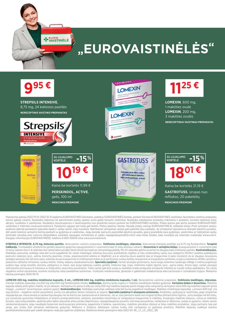 Euro vaistinė leidinys akcijos nuo 
  2022-10-01 iki 
  2022-10-31 | Leidinukas.lt puslapis 6