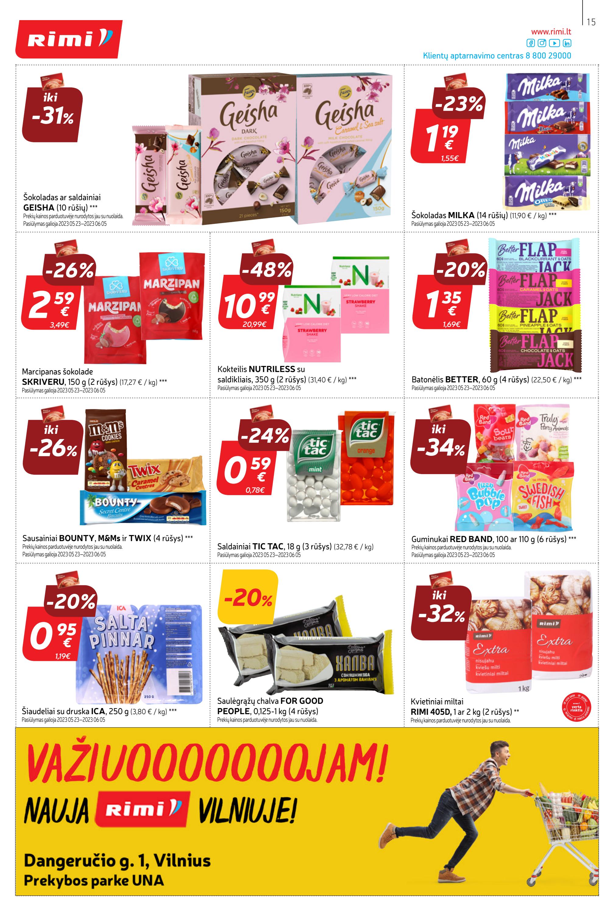 Rimi savaitinis leidinys akcijos nuo 
  2023-05-30 iki 
  2023-06-05 | Leidinukas.lt puslapis 15