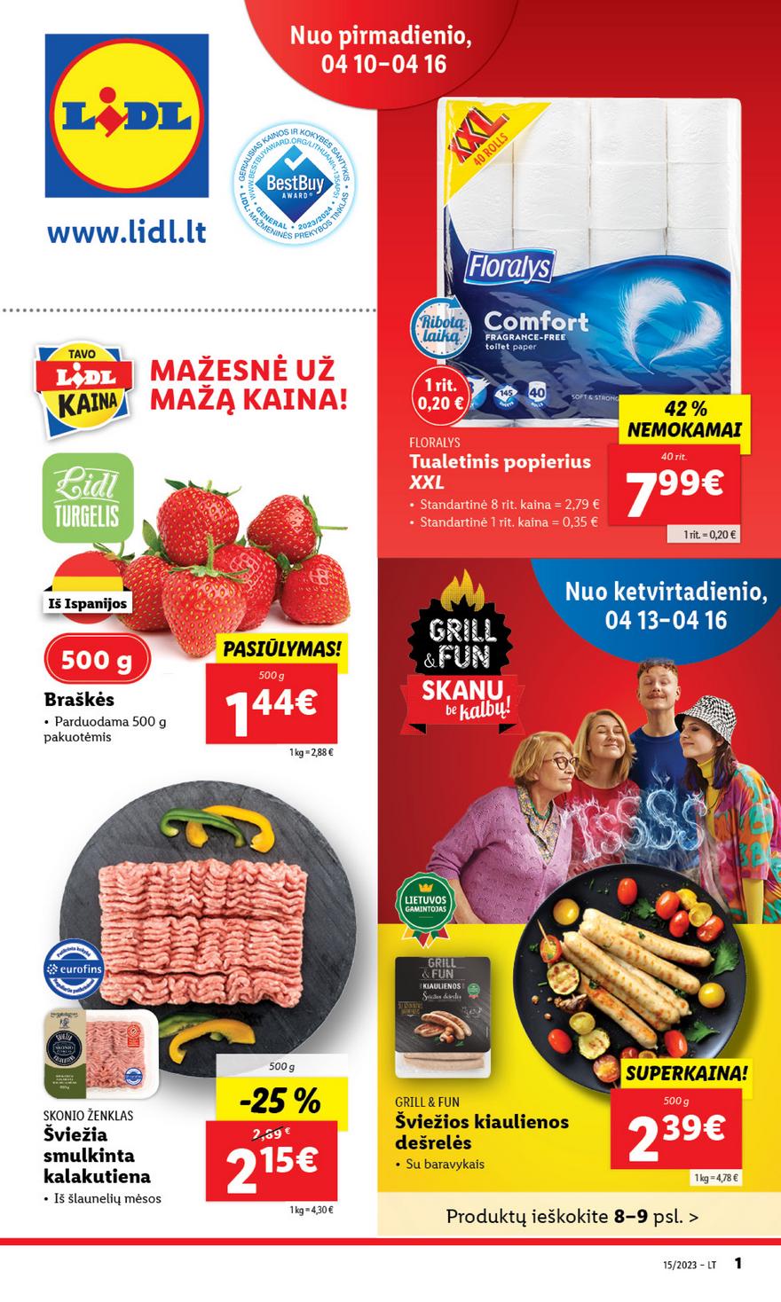Lidl pasiūlymai akcijos nuo 
  2023-04-10 iki 
  2023-04-16 | Leidinukas.lt puslapis 1