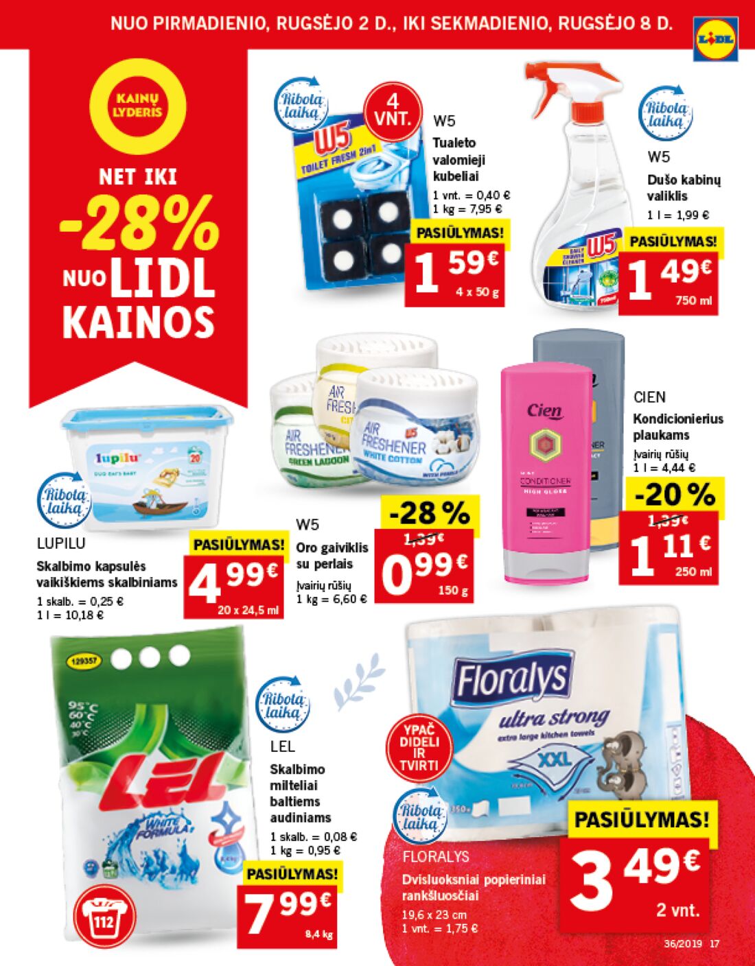 Lidl savaitinis leidinys akcijos nuo 
  2019-09-02 iki 
  2019-09-08 | Leidinukas.lt puslapis 17