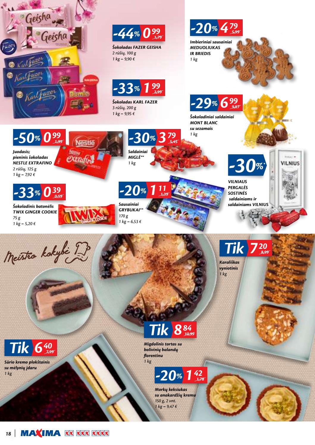 Maxima kaininis leidinys akcijos nuo 
  2019-12-05 iki 
  2019-12-18 | Leidinukas.lt puslapis 18