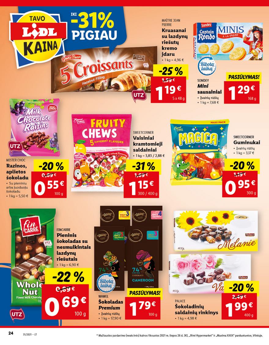 Lidl maisto prekių pasiūlymai akcijos nuo 
  2021-08-02 iki 
  2021-08-08 | Leidinukas.lt puslapis 24