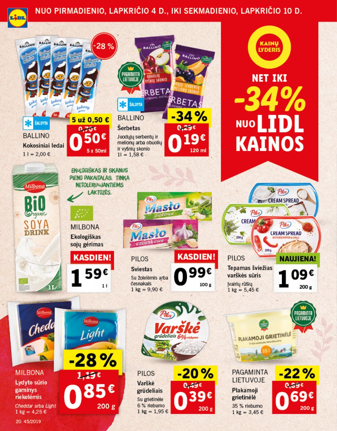 Lidl savaitinis leidinys akcijos nuo 
  2019-11-04 iki 
  2019-11-10 | Leidinukas.lt puslapis 20