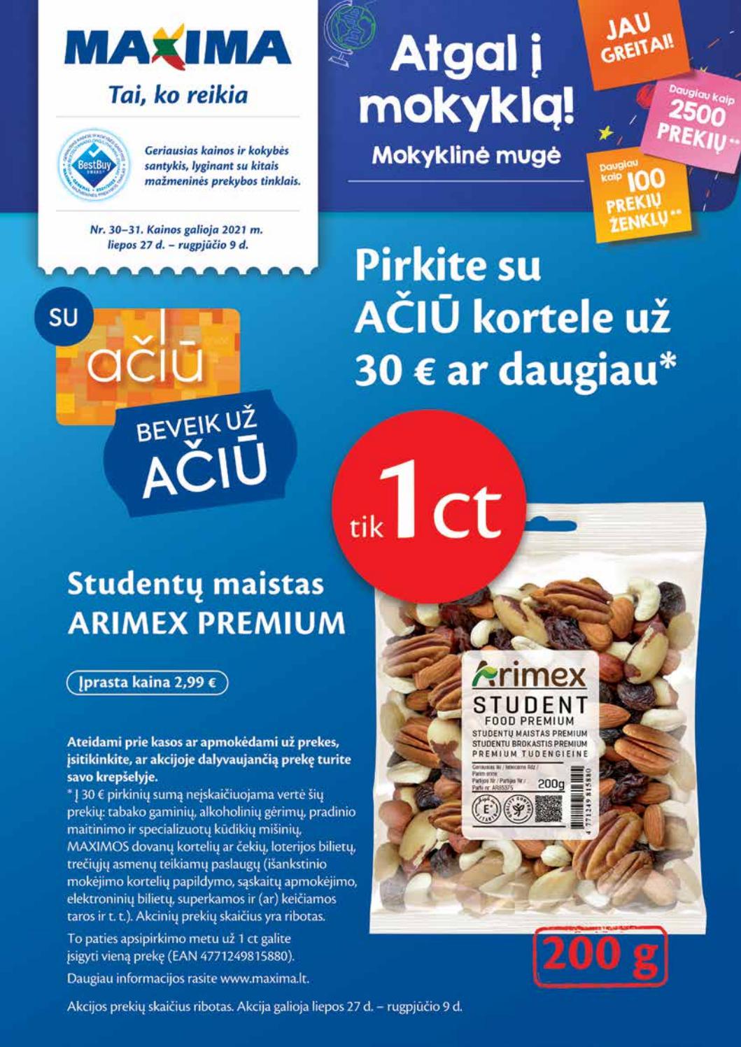 Maxima kaininis leidinys akcijos nuo 
  2021-07-27 iki 
  2021-08-02 | Leidinukas.lt puslapis 1