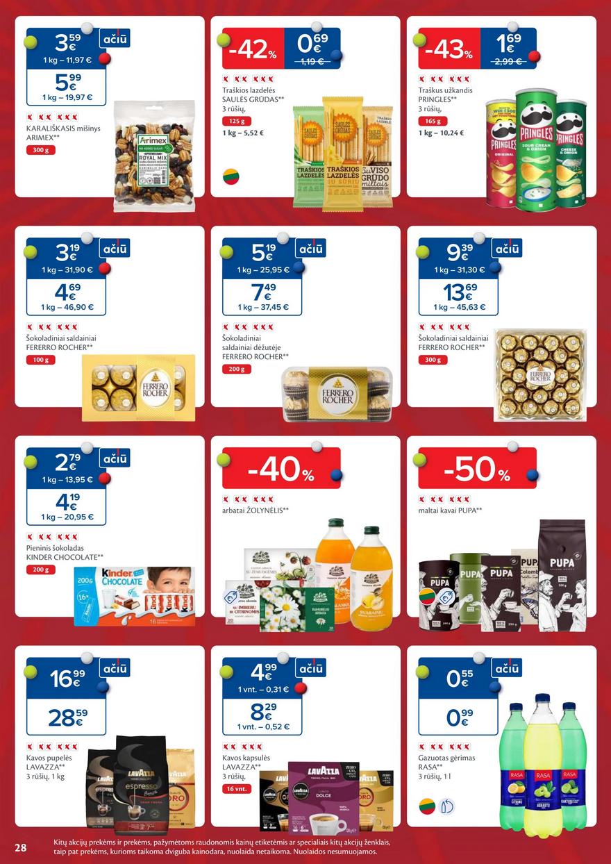Maxima savaitinis leidinys 46 akcijos nuo
2024-11-12 iki
2024-11-18 | Leidinukas.lt puslapis 28