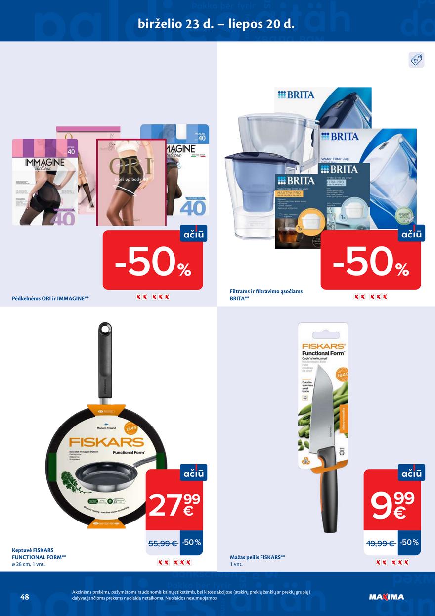 Maxima leidinukas akcijos nuo 
  2026-07-07 iki 
  2026-07-13 | Leidinukas.lt puslapis 48