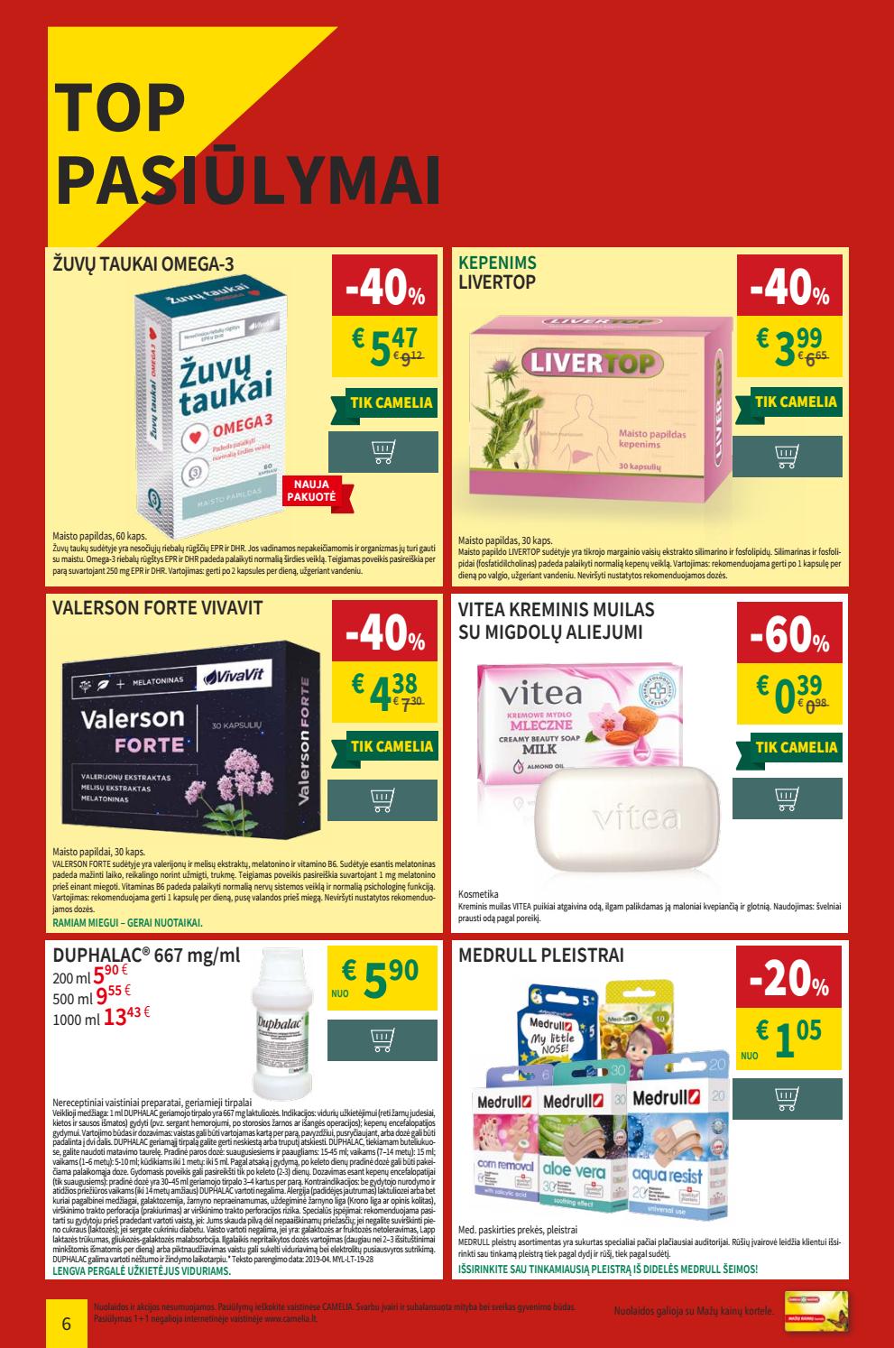 Camelia leidinys akcijos nuo 
  2019-07-01 iki 
  2019-07-31 | Leidinukas.lt puslapis 6